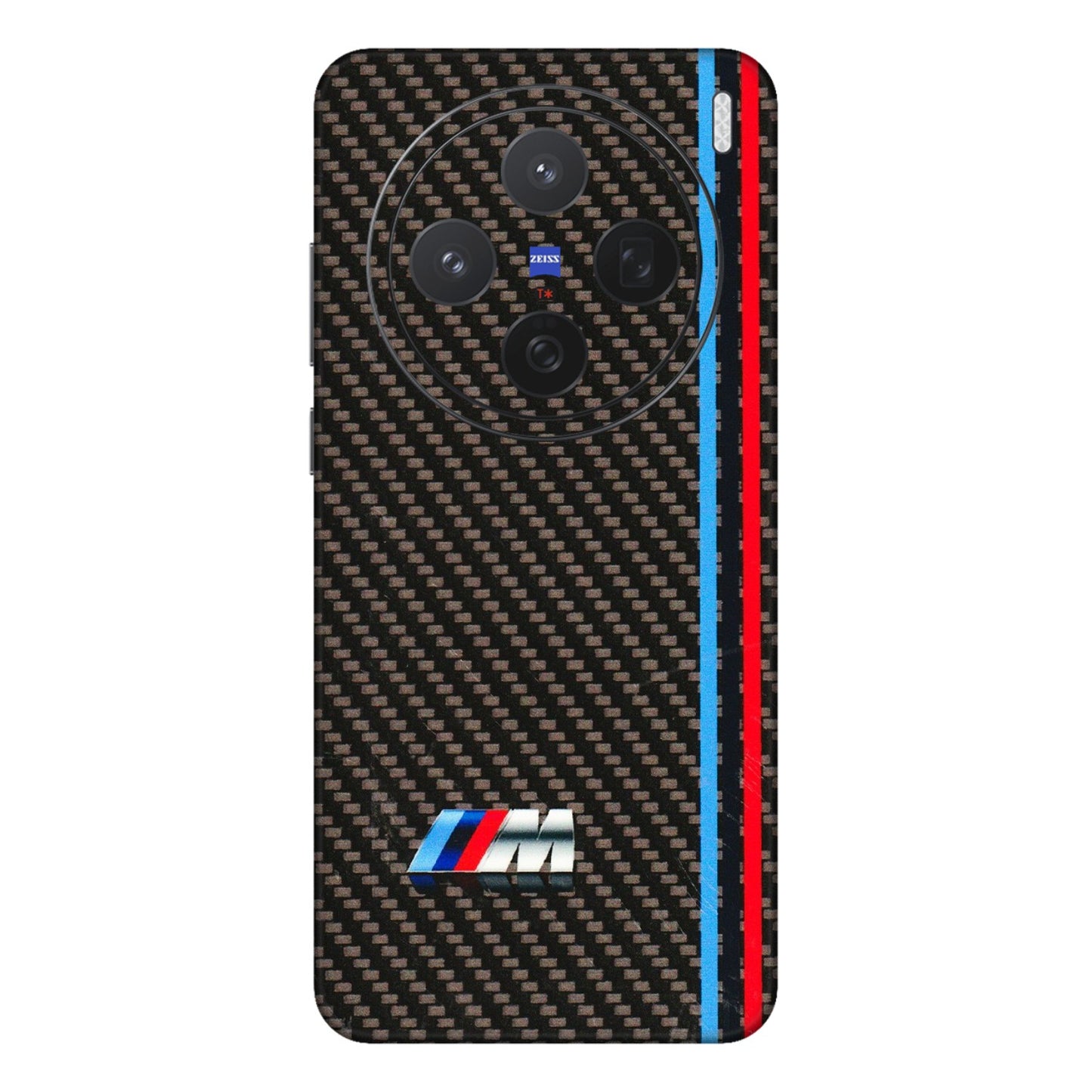 VIVO Z/V/X/T/U/S Series Phone Skins (All Models) - BM Carbon Fiber Feels - 3D Embossed Finish (L-38) Vivo X200 (5G)