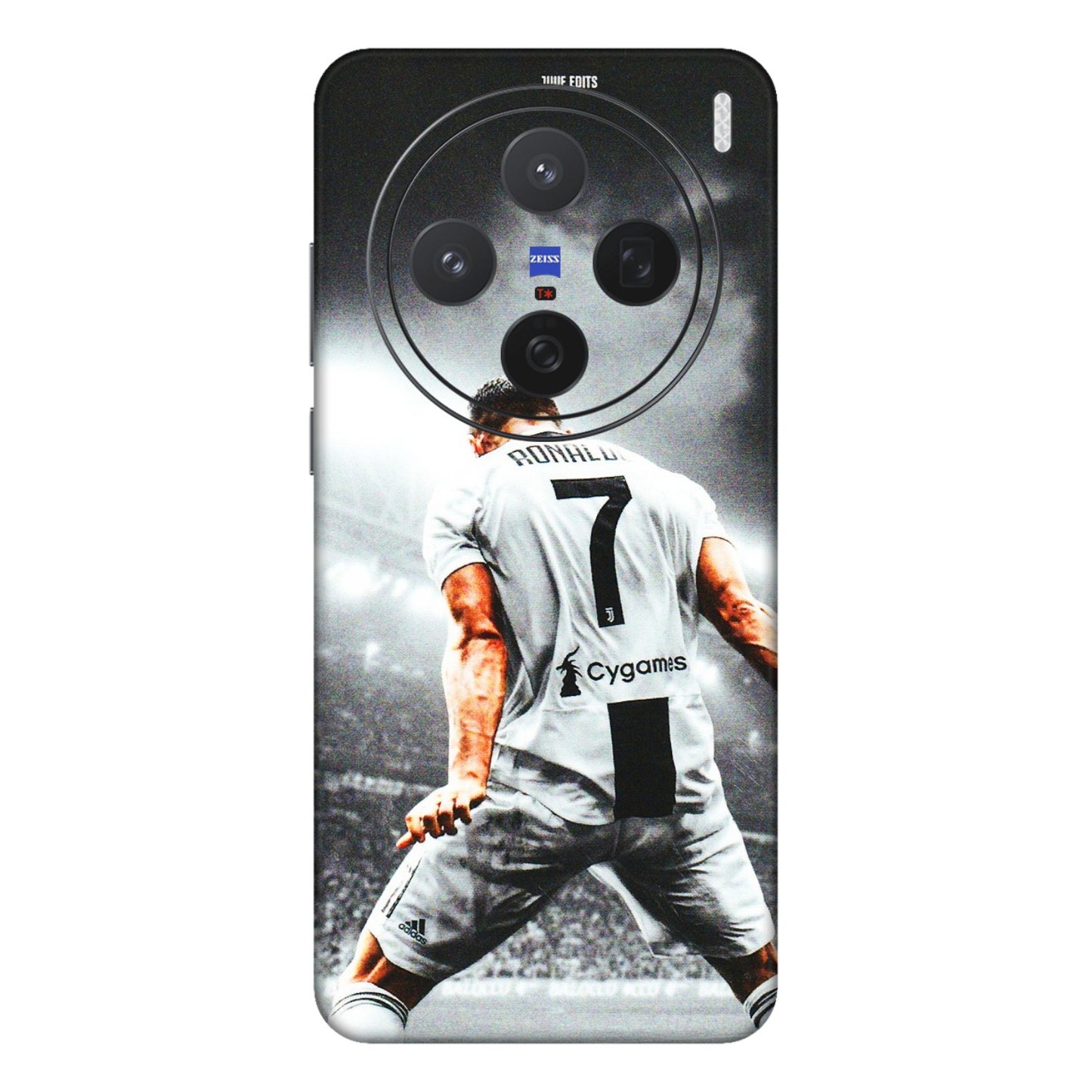 VIVO Z/V/X/T/U/S Series Phone Skins (All Models) - Ronaldo CR7 Crazy - 3D Embossed Finish (L-44) Vivo X200 (5G)