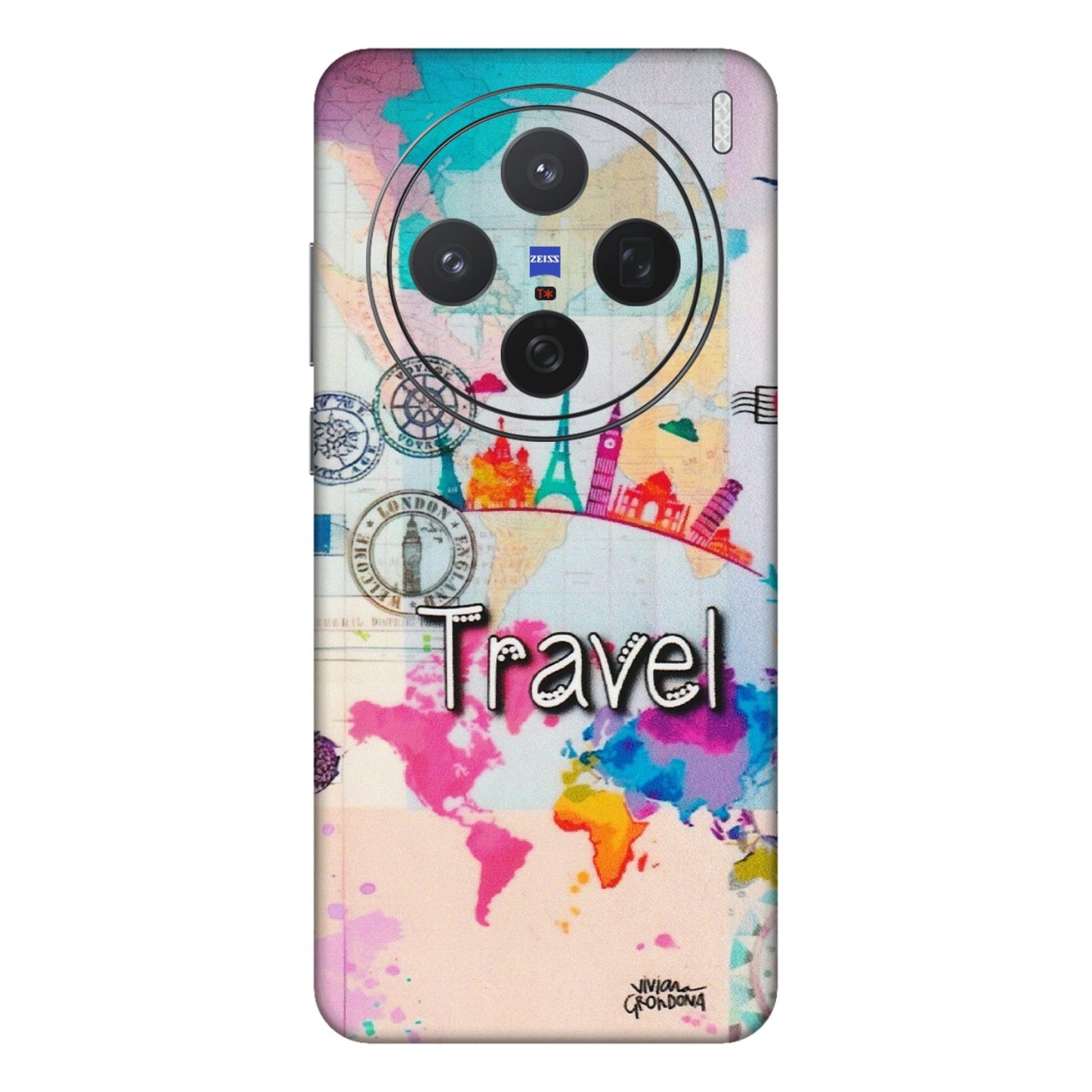 VIVO Z/V/X/T/U/S Series Phone Skins (All Models) - Travel The Wonders - Matte Finish (M-108) Vivo X200 (5G)