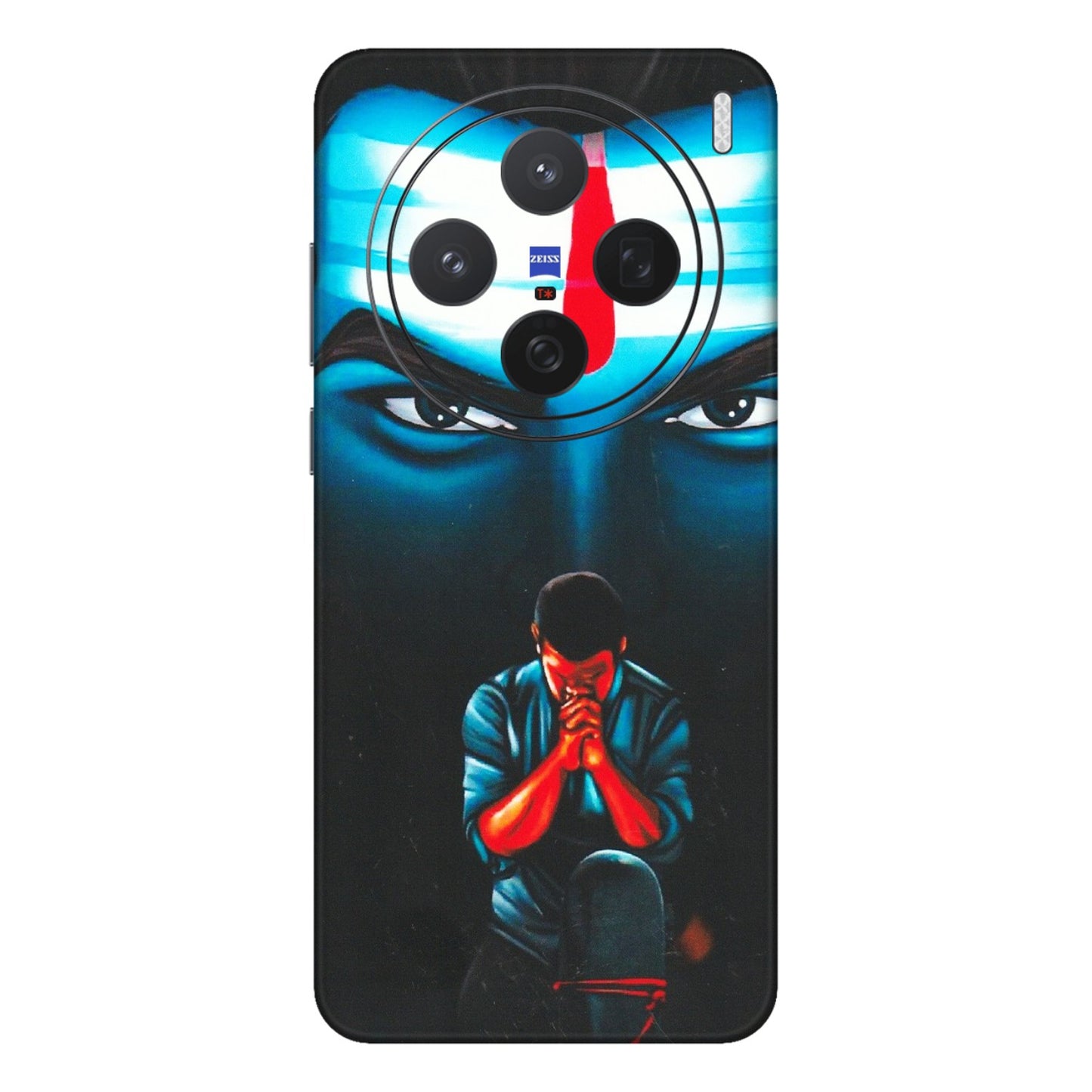 VIVO Z/V/X/T/U/S Series Phone Skins (All Models) - Mahakal Bhakt - Matte Finish (M-112) Vivo X200 (5G)