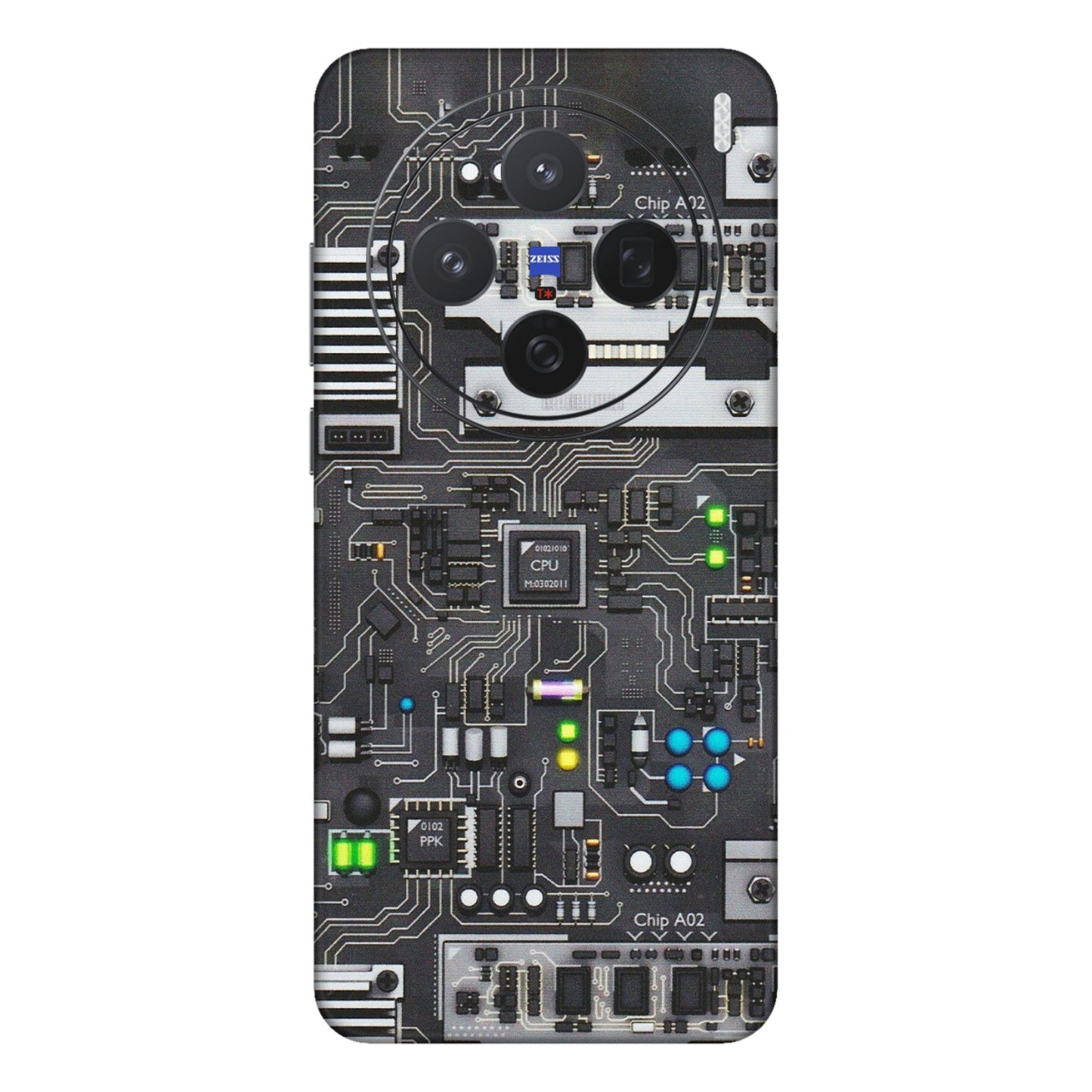 VIVO Z/V/X/T/U/S Series Phone Skins (All Models) - Motherboard Internals - Matte Finish (M-135) Vivo X200 (5G)