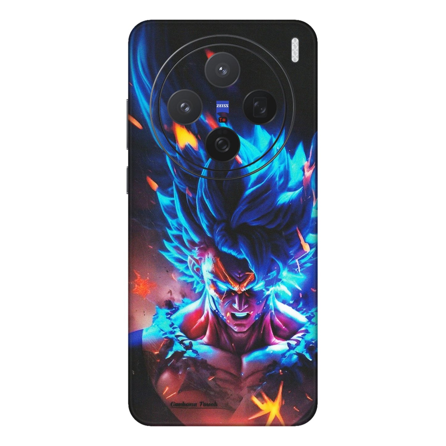 VIVO Z/V/X/T/U/S Series Phone Skins (All Models) - Angry Goku Dragon Ball Anime - Matte Finish (M-150) Vivo X200 (5G)