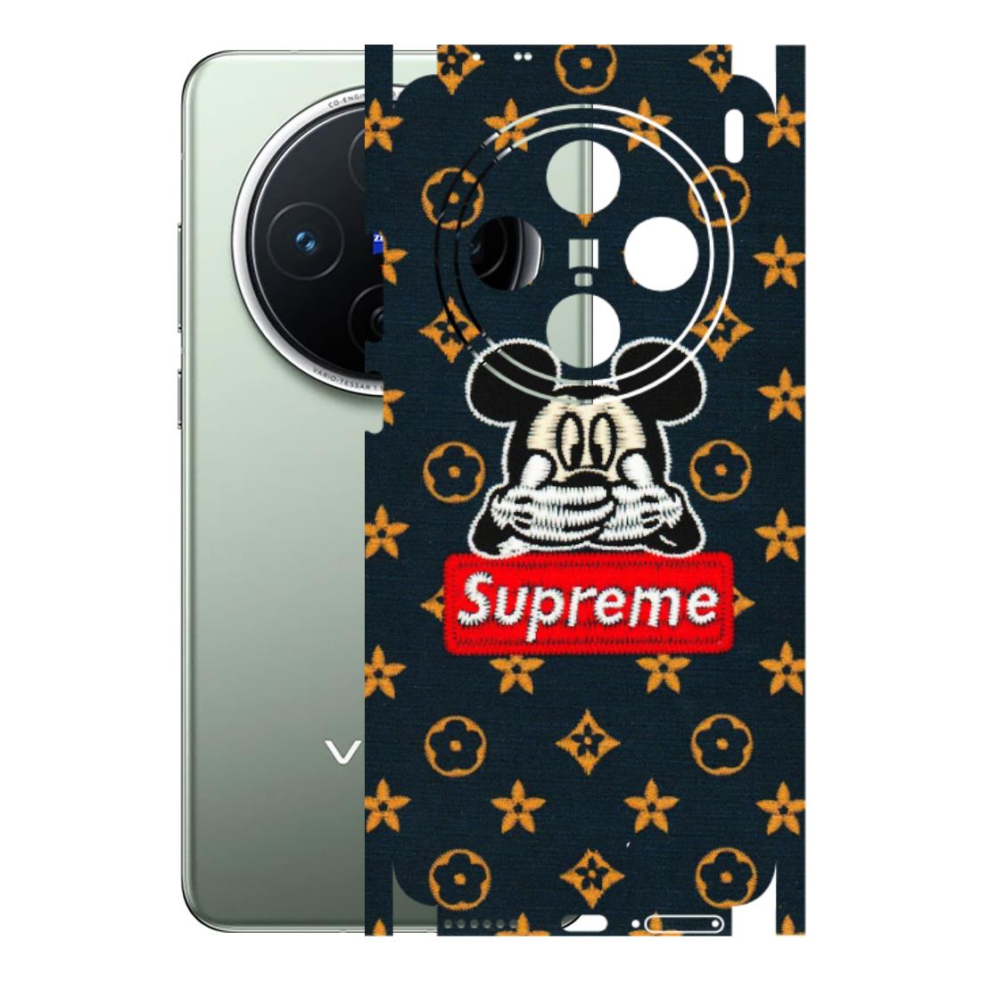 VIVO Z/V/X/T/U/S Series Phone Skins (All Models) - Mickey Supreme - Matte Finish (M-83) Vivo X200 (5G)