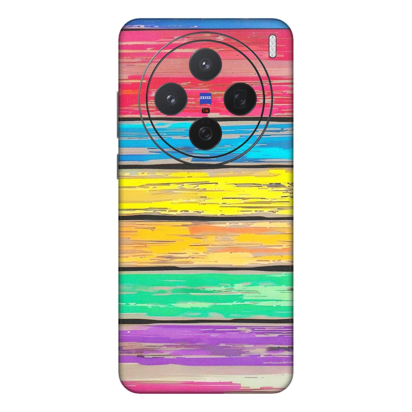 VIVO Z/V/X/T/U/S Series Phone Skins (All Models) - Multi Colour Wooden Wall - Matte Finish (M-96) Vivo X200 (5G)
