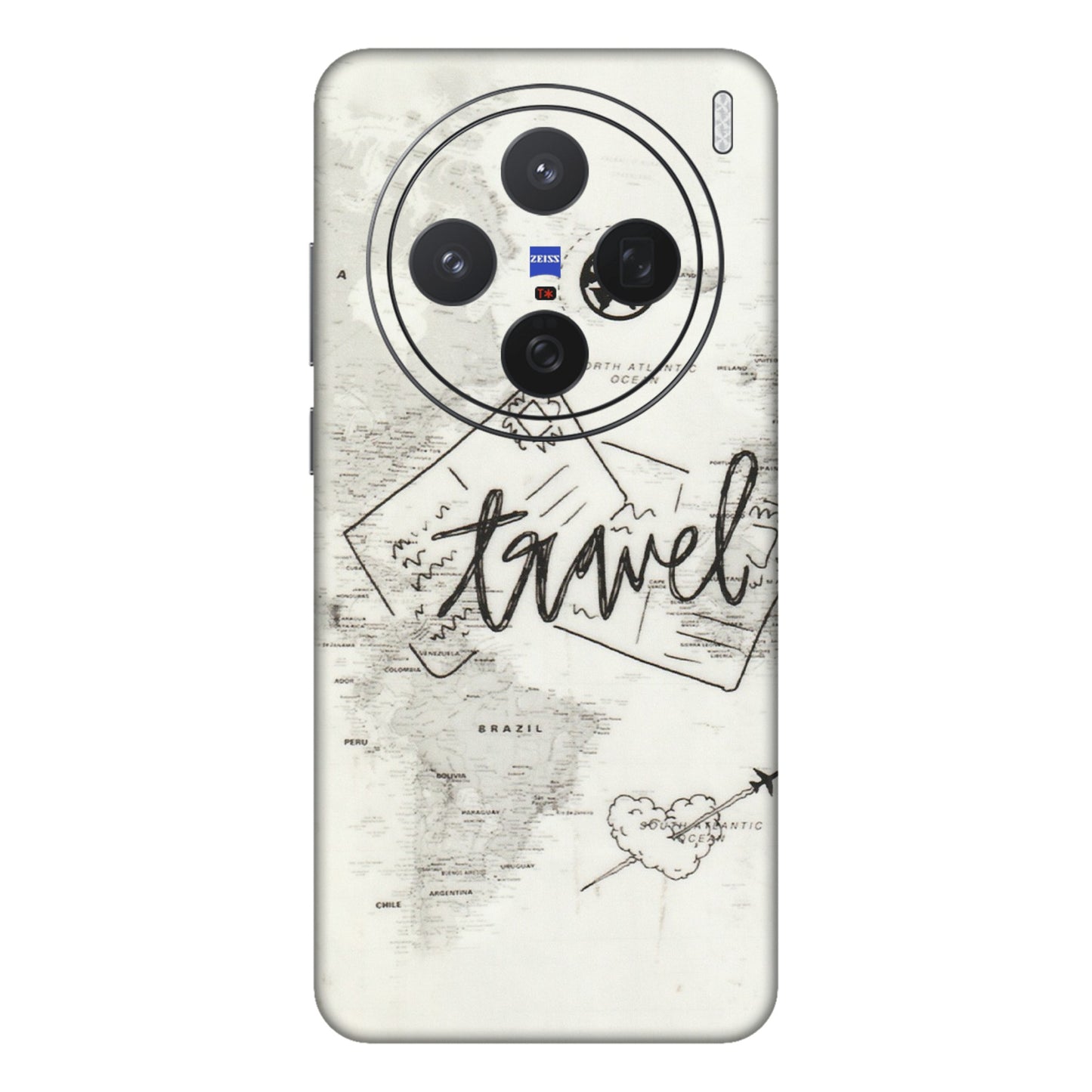VIVO Z/V/X/T/U/S Series Phone Skins (All Models) - Travel Ticket - Transparent Finish (T-06) Vivo X200 (5G)