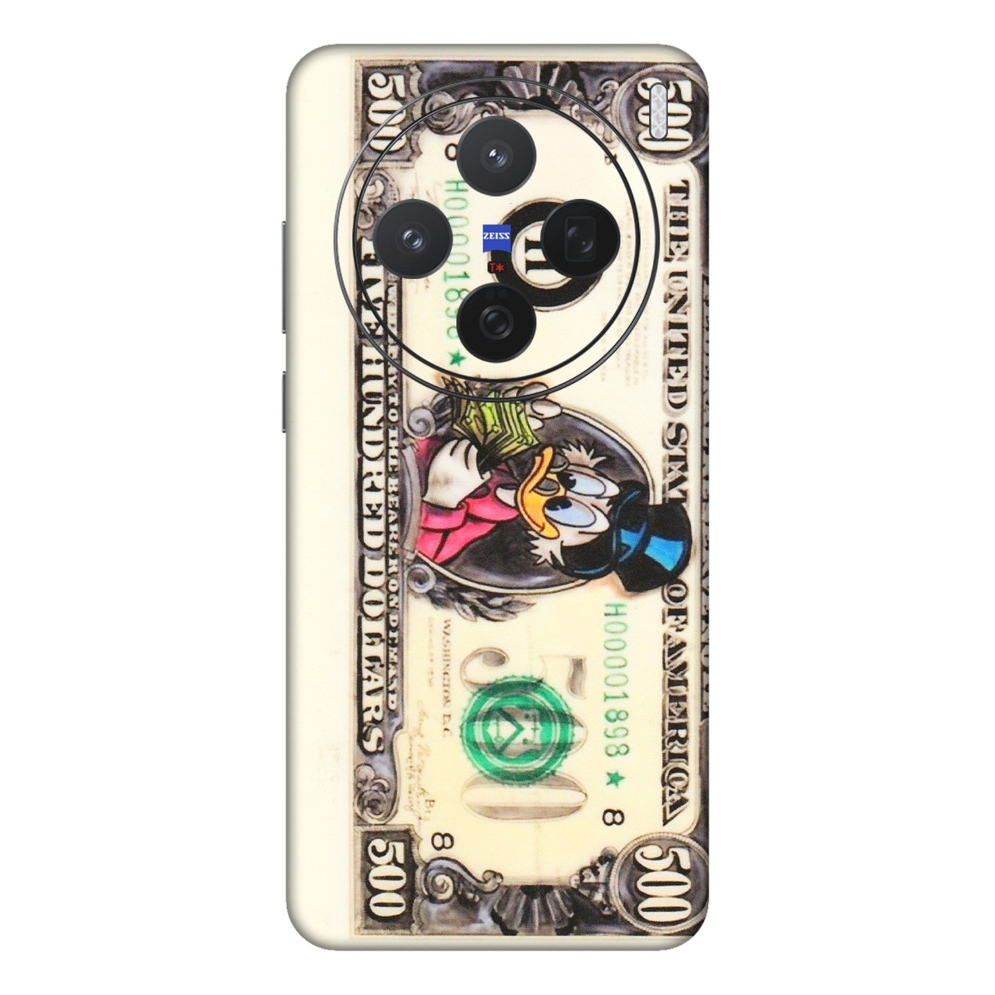 VIVO Z/V/X/T/U/S Series Phone Skins (All Models) - Five Hundred Dollar Duck - Transparent Finish (T-15) Vivo X200 (5G)