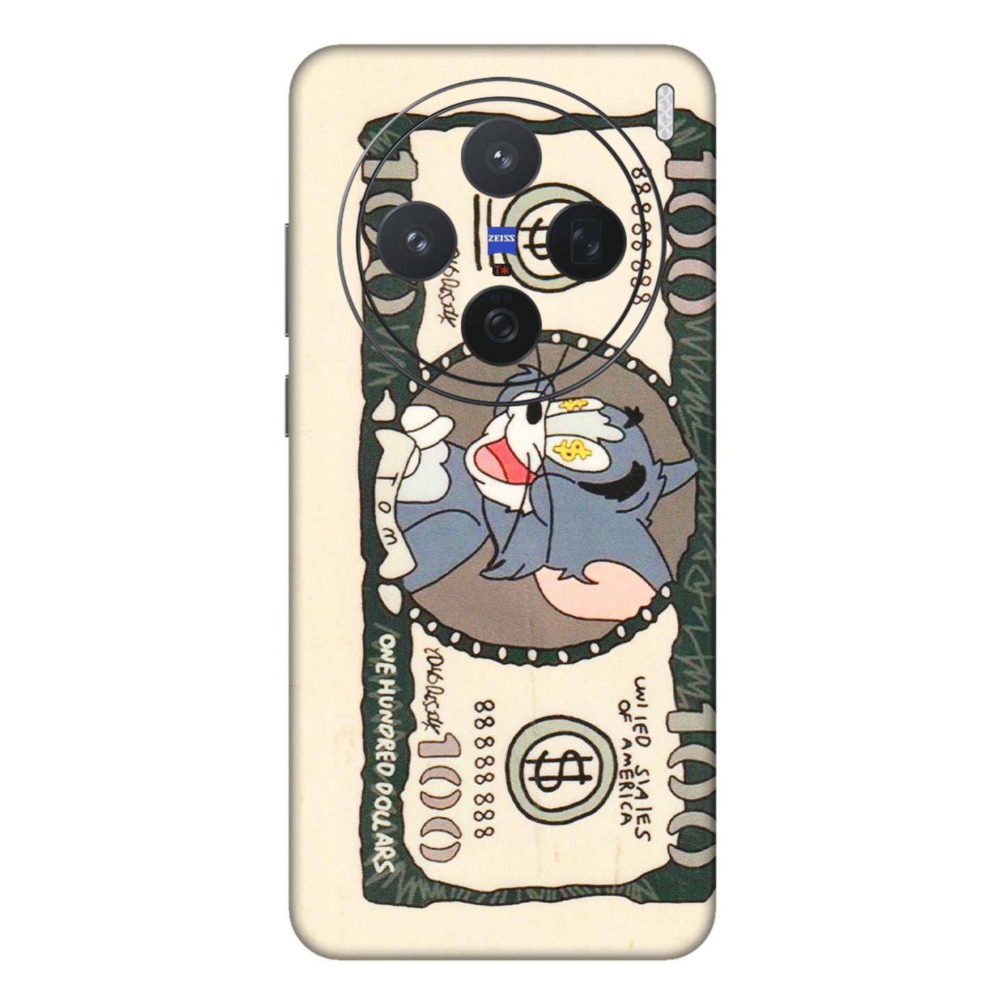 VIVO Z/V/X/T/U/S Series Phone Skins (All Models) - One Hundred Dollar Tom - Transparent Finish (T-16) Vivo X200 (5G)