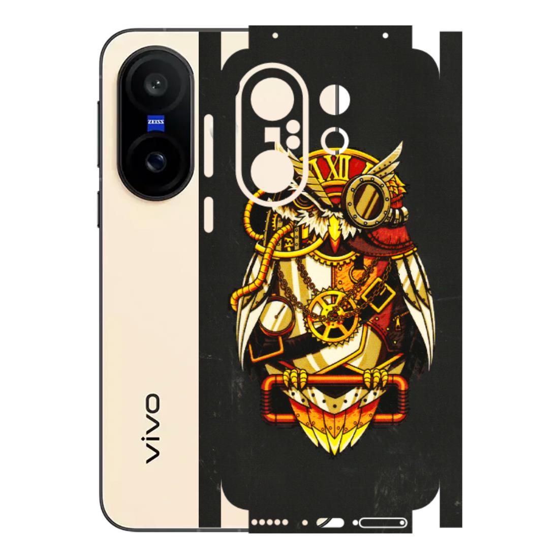 VIVO Z/V/X/T/U/S Series Phone Skins (All Models) - Classy Smart Owl - 3D Embossed Finish (L-144) Vivo X200 FE