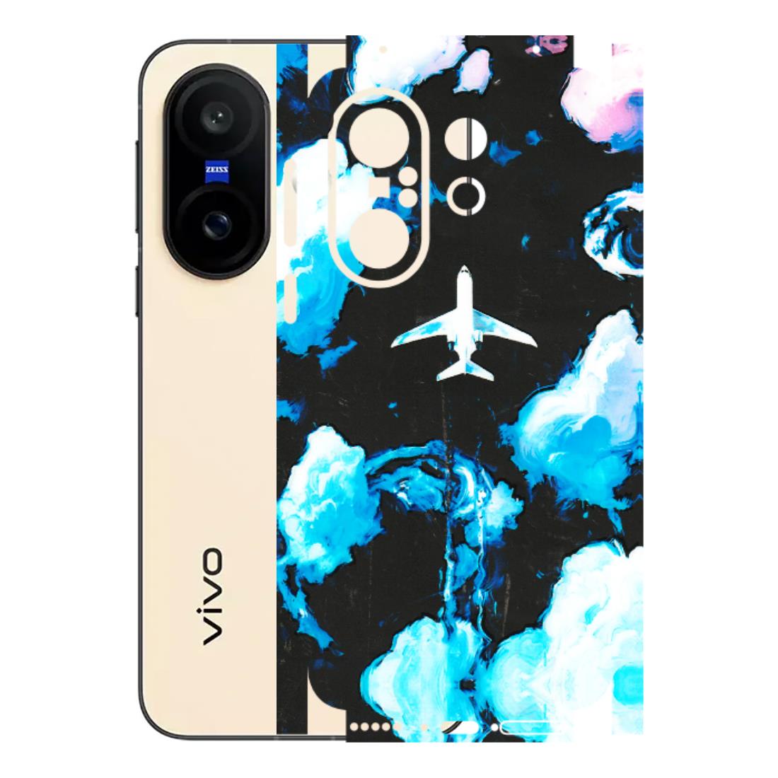 VIVO Z/V/X/T/U/S Series Phone Skins (All Models) - Travel In Airline - 3D Embossed Finish (L-264) Vivo X200 FE