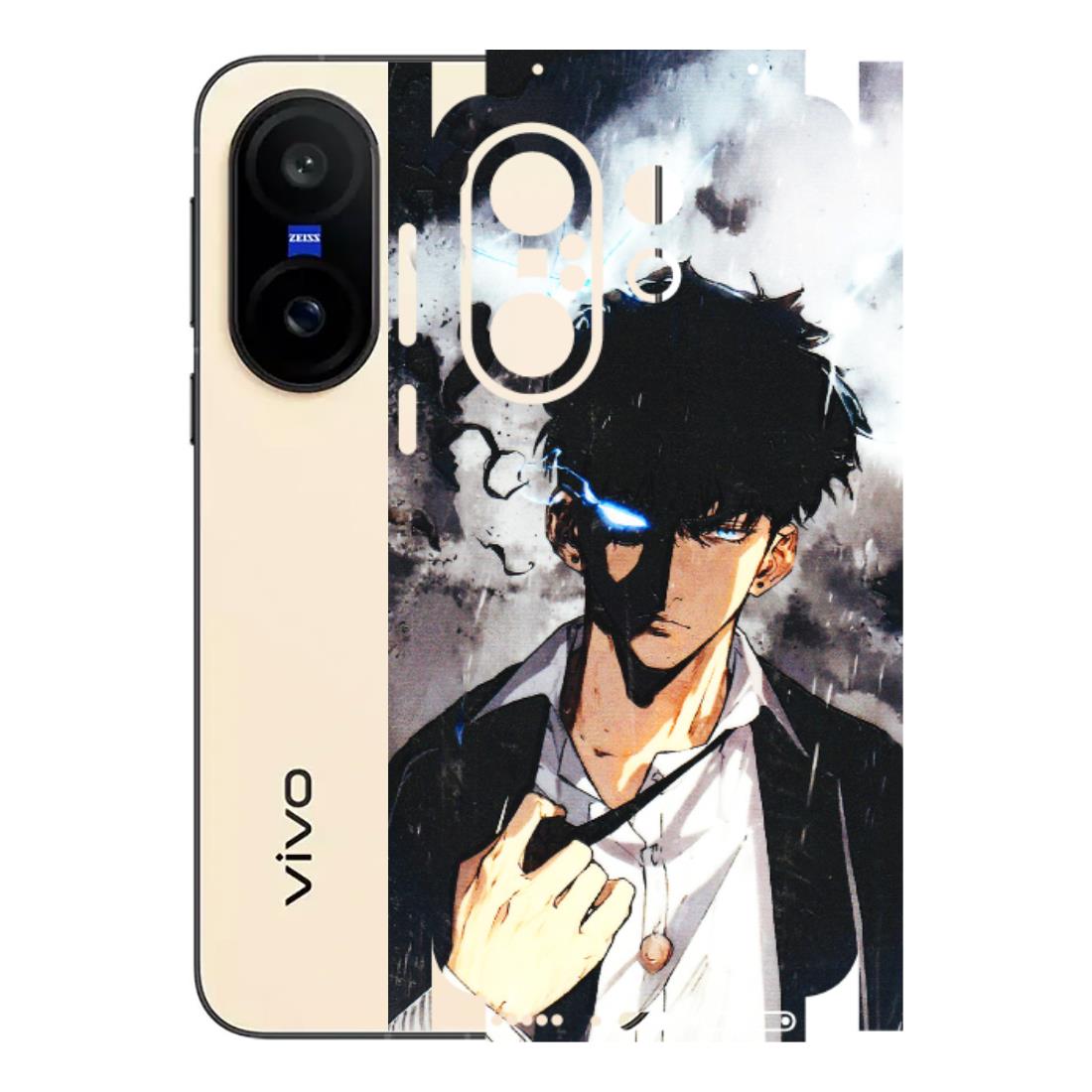 VIVO Z/V/X/T/U/S Series Phone Skins (All Models) - Sung Jinwoo Manhwa Anime - 3D Embossed Finish (L-328) Vivo X200 FE