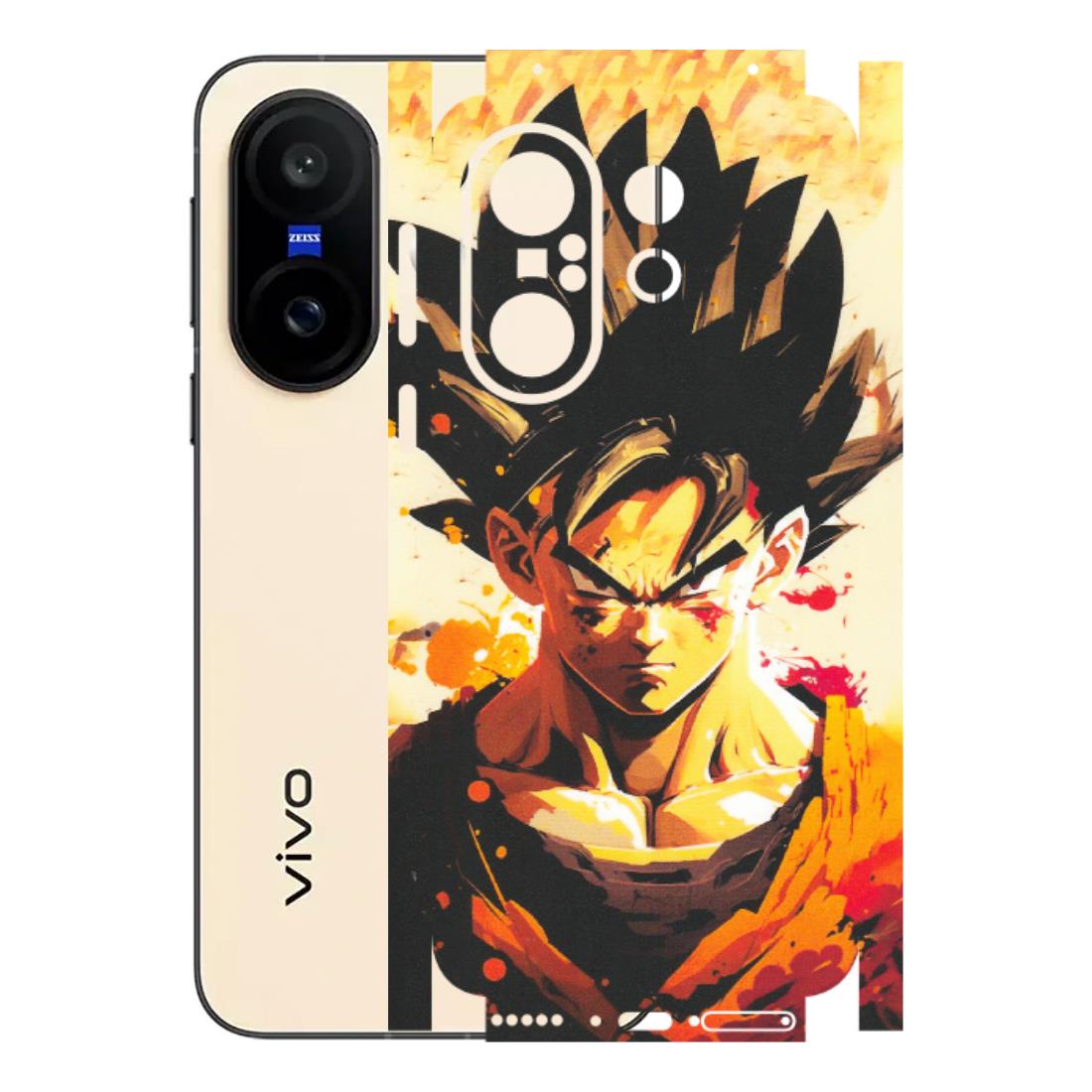 VIVO Z/V/X/T/U/S Series Phone Skins (All Models) - Angry Goku - Matte Finish (M-12) Vivo X200 FE