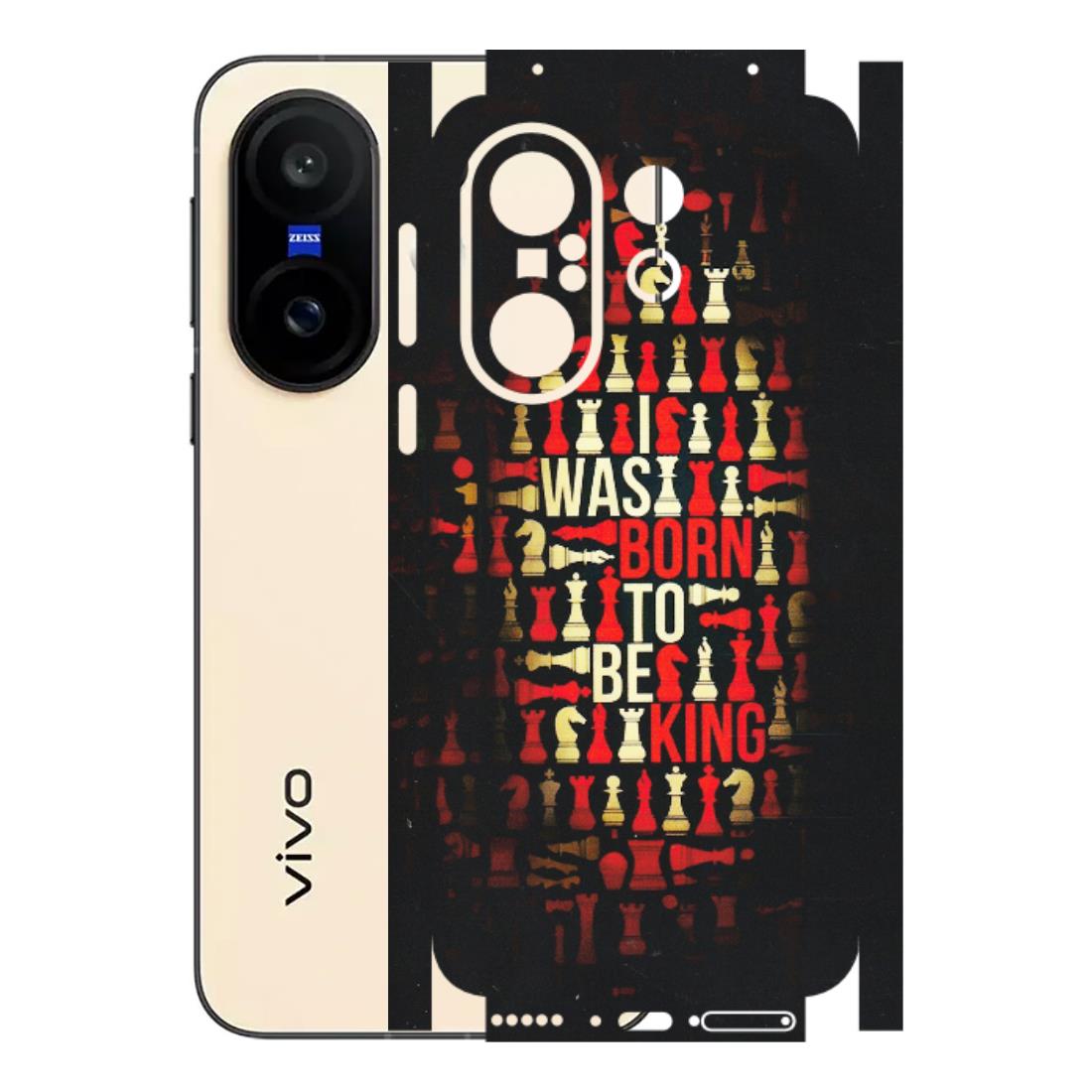 VIVO Z/V/X/T/U/S Series Phone Skins (All Models) - Born To Be King - Matte Finish (M-73) Vivo X200 FE