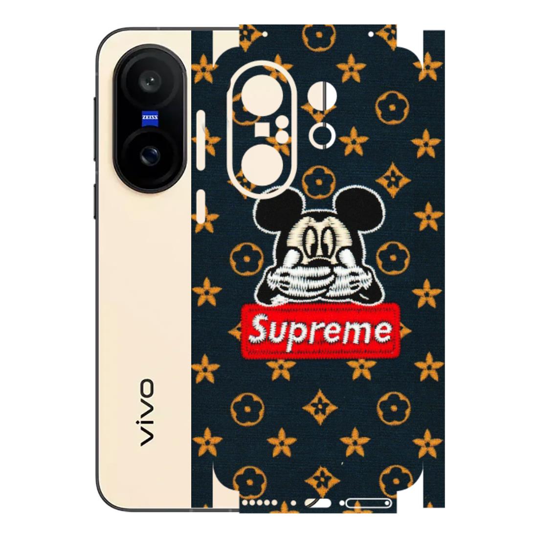 VIVO Z/V/X/T/U/S Series Phone Skins (All Models) - Mickey Supreme - Matte Finish (M-83) Vivo X200 FE