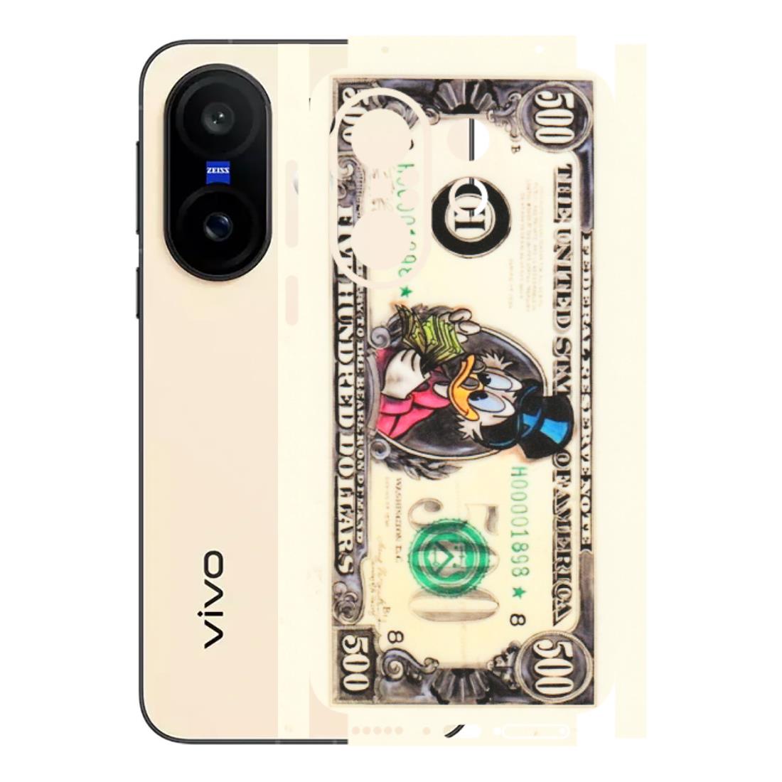 VIVO Z/V/X/T/U/S Series Phone Skins (All Models) - Five Hundred Dollar Duck - Transparent Finish (T-15) Vivo X200 FE