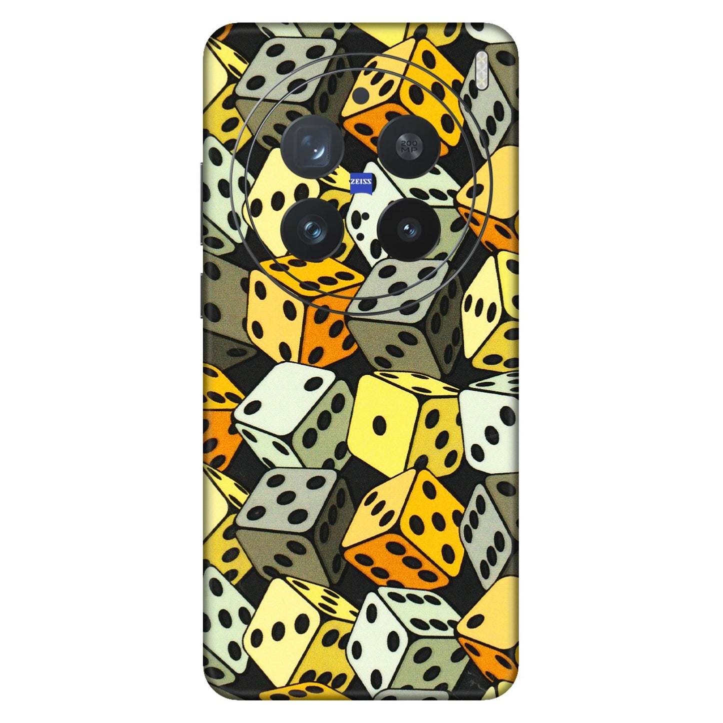 VIVO Z/V/X/T/U/S Series Phone Skins (All Models) - Dices Of Life - 3D Embossed Finish (L-04) Vivo X200 Pro (5G)