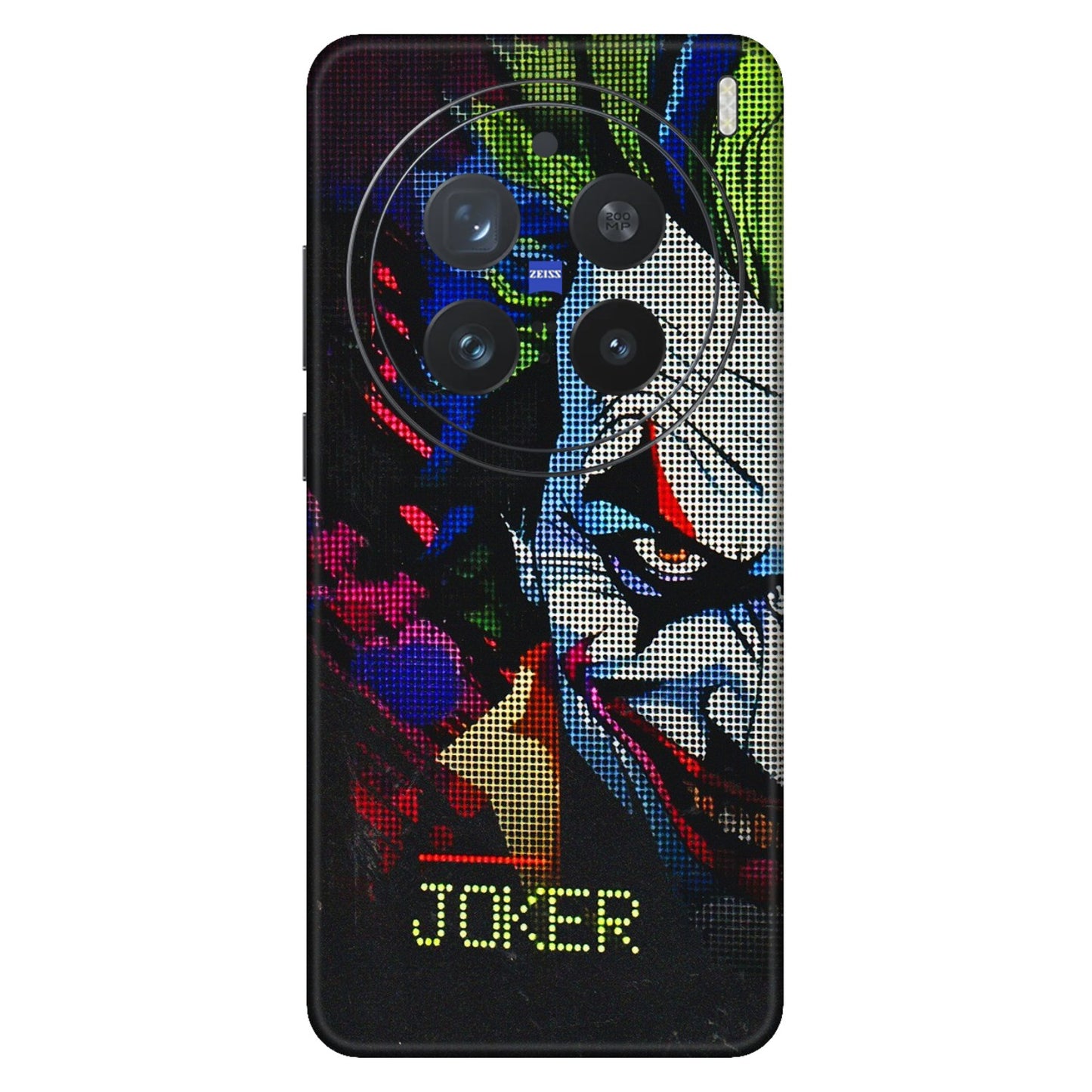 VIVO Z/V/X/T/U/S Series Phone Skins (All Models) - Joker Dot Matrix - 3D Embossed Finish (L-08) Vivo X200 Pro (5G)