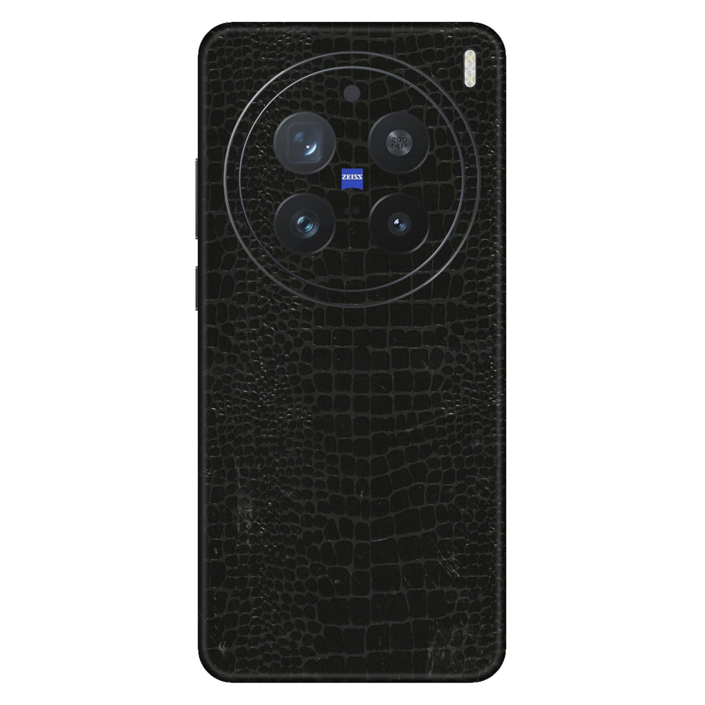 VIVO Z/V/X/T/U/S Series Phone Skins (All Models) - Snake Leather Black - 3D Embossed Finish (L-107) Vivo X200 Pro (5G)