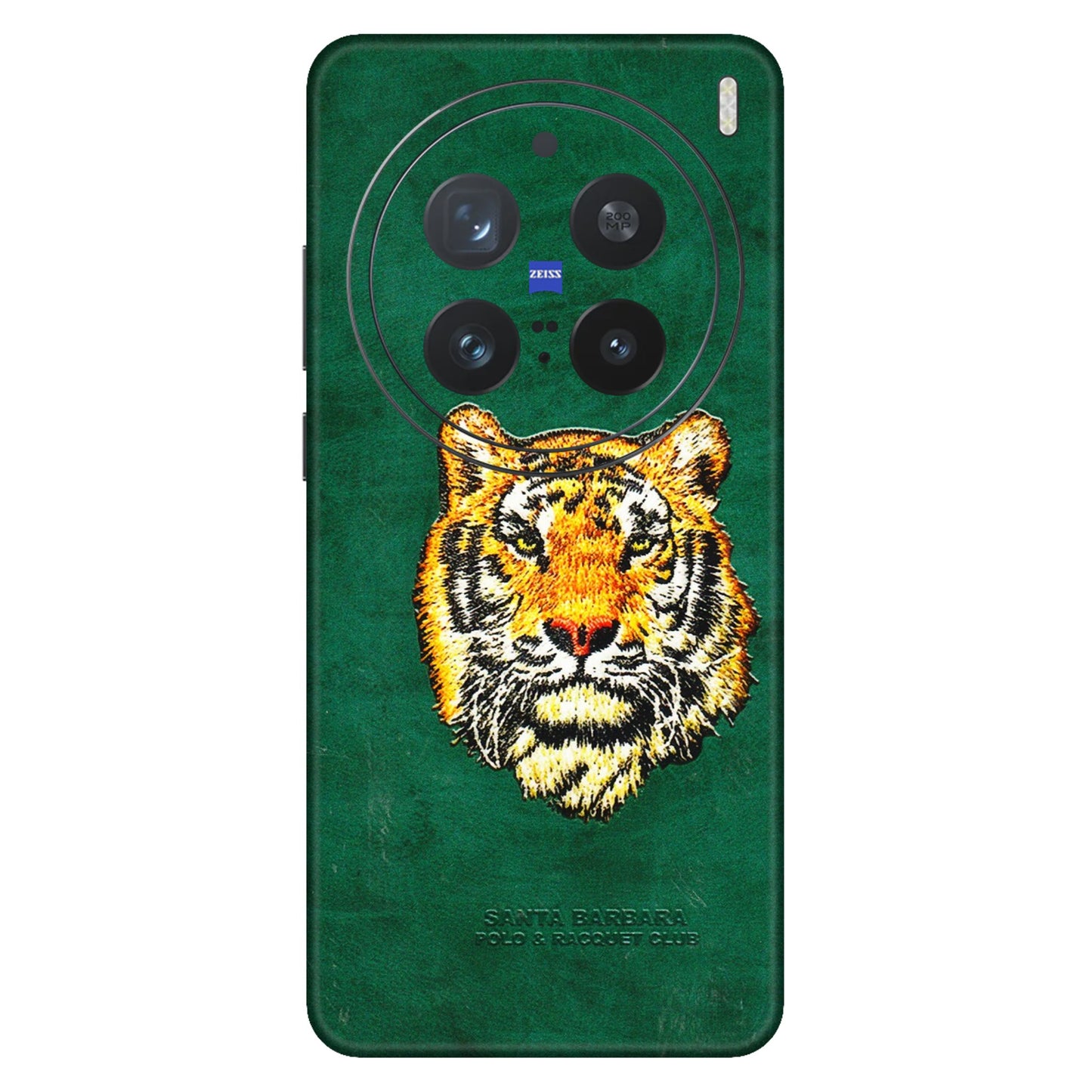 VIVO Z/V/X/T/U/S Series Phone Skins (All Models) - Leather Feel Tiger - 3D Embossed Finish (L-111) Vivo X200 Pro (5G)