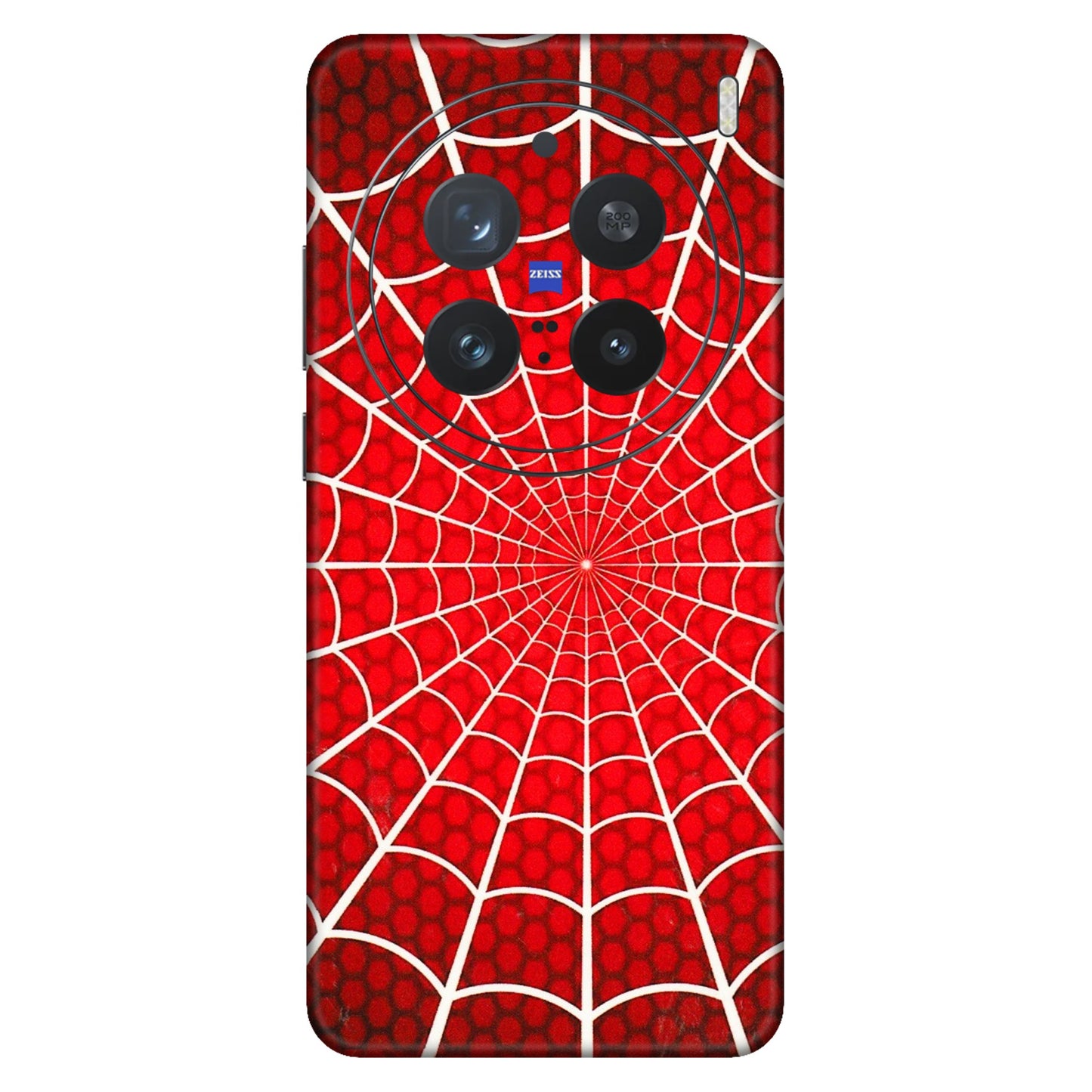 VIVO Z/V/X/T/U/S Series Phone Skins (All Models) - Classic Spidey Web - 3D Embossed Finish (L-115) Vivo X200 Pro (5G)