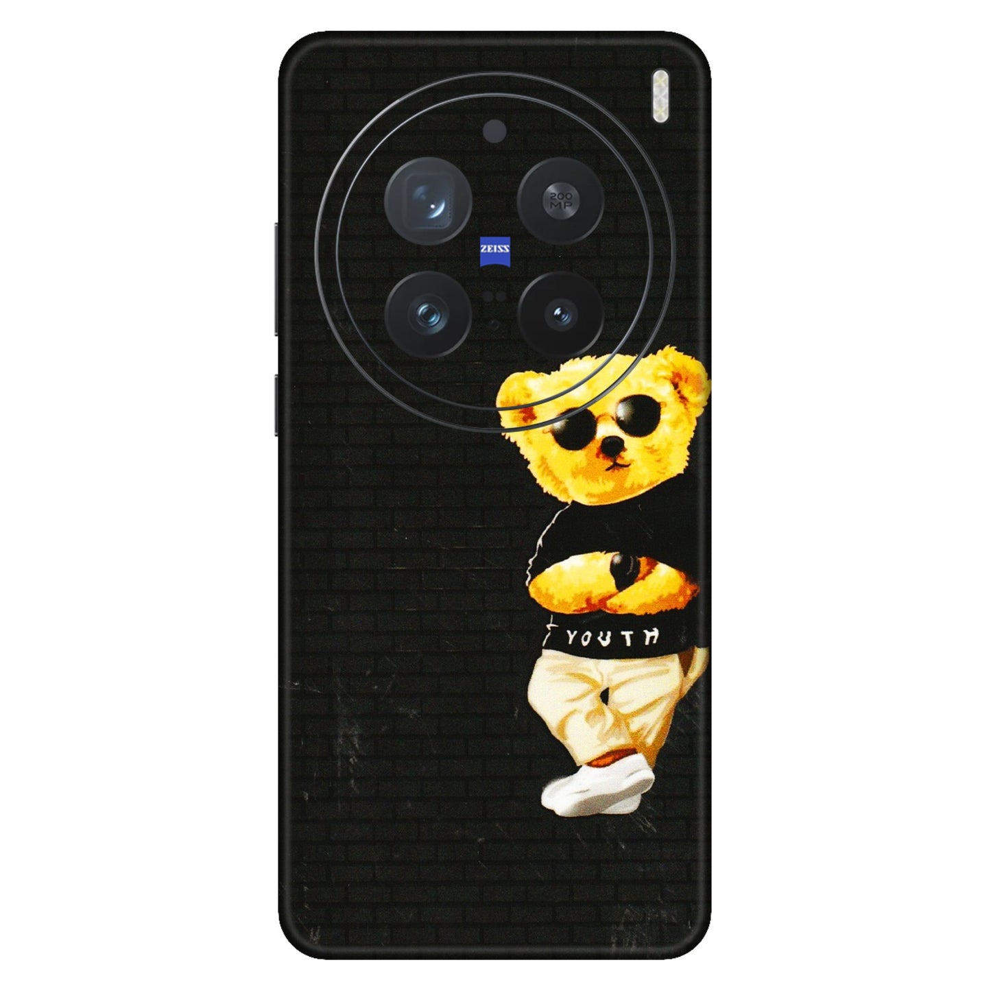 VIVO Z/V/X/T/U/S Series Phone Skins (All Models) - Classy Teddy Bear - 3D Embossed Finish (L-116) Vivo X200 Pro (5G)