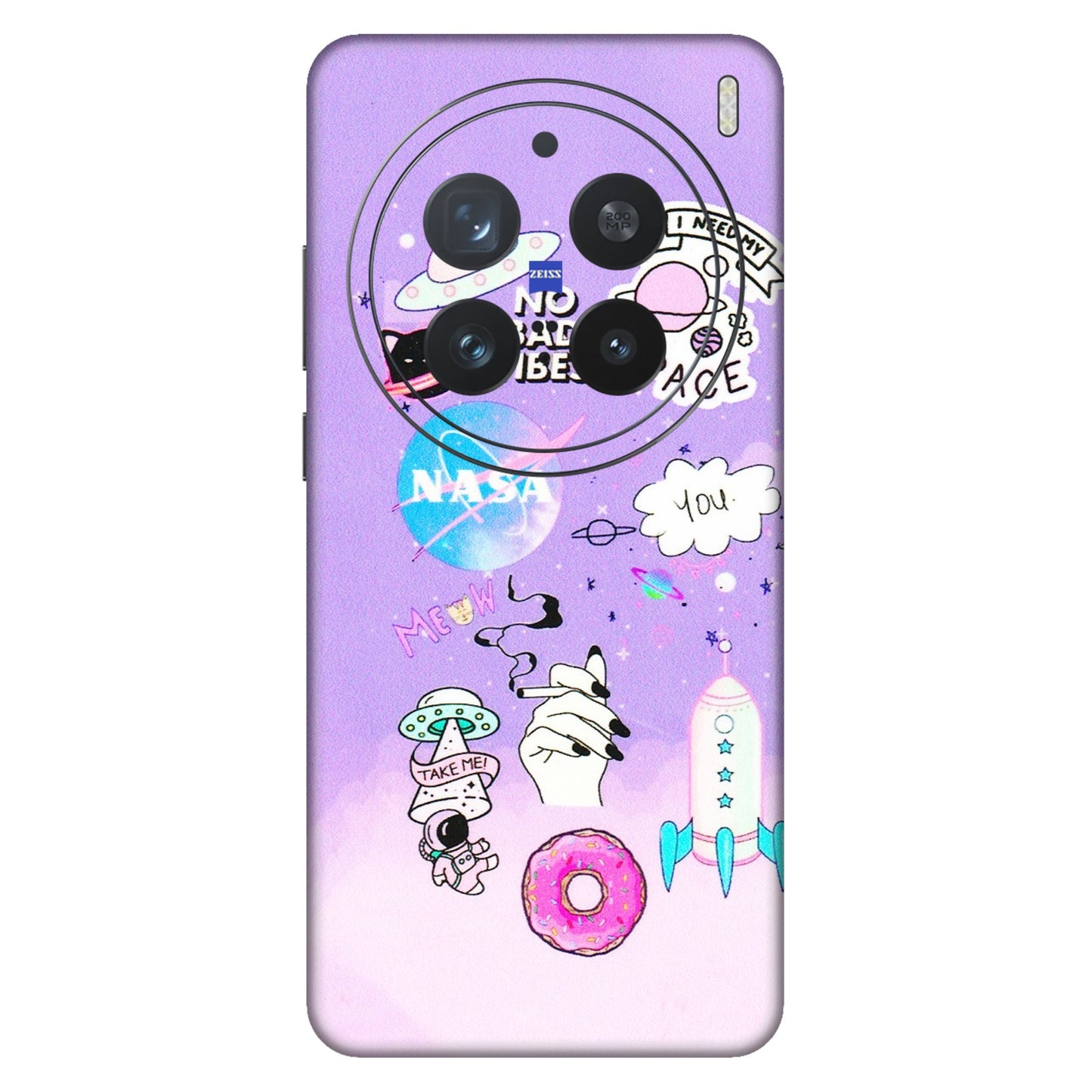 VIVO Z/V/X/T/U/S Series Phone Skins (All Models) - I Need My Nasa Skin - 3D Embossed Finish (L-149) Vivo X200 Pro (5G)