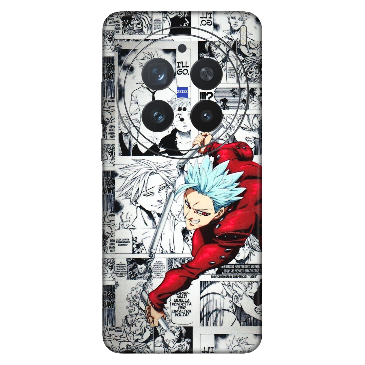 VIVO Z/V/X/T/U/S Series Phone Skins (All Models) - Anime Comic - 3D Embossed Finish (L-192) Vivo X200 Pro (5G)