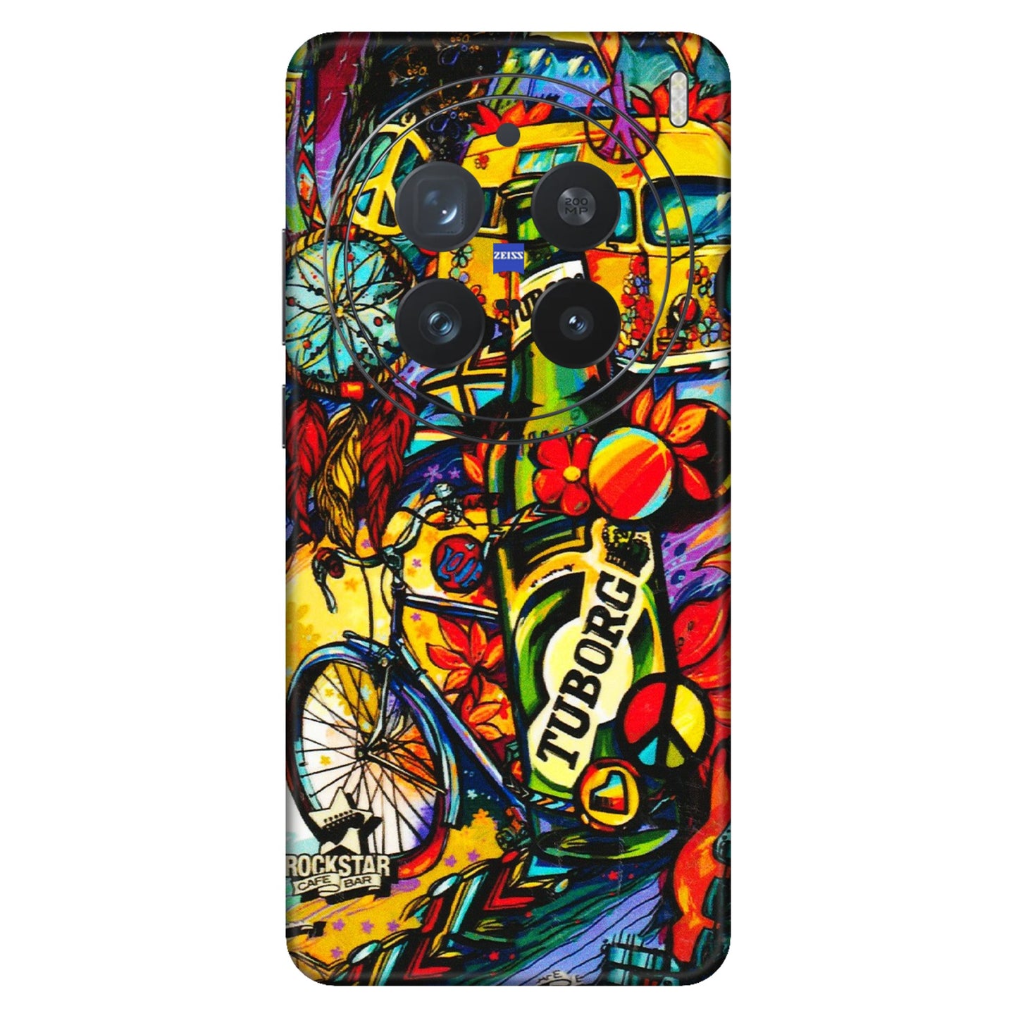 VIVO Z/V/X/T/U/S Series Phone Skins (All Models) - Cool Beer Bottle - 3D Embossed Finish (L-193) Vivo X200 Pro (5G)