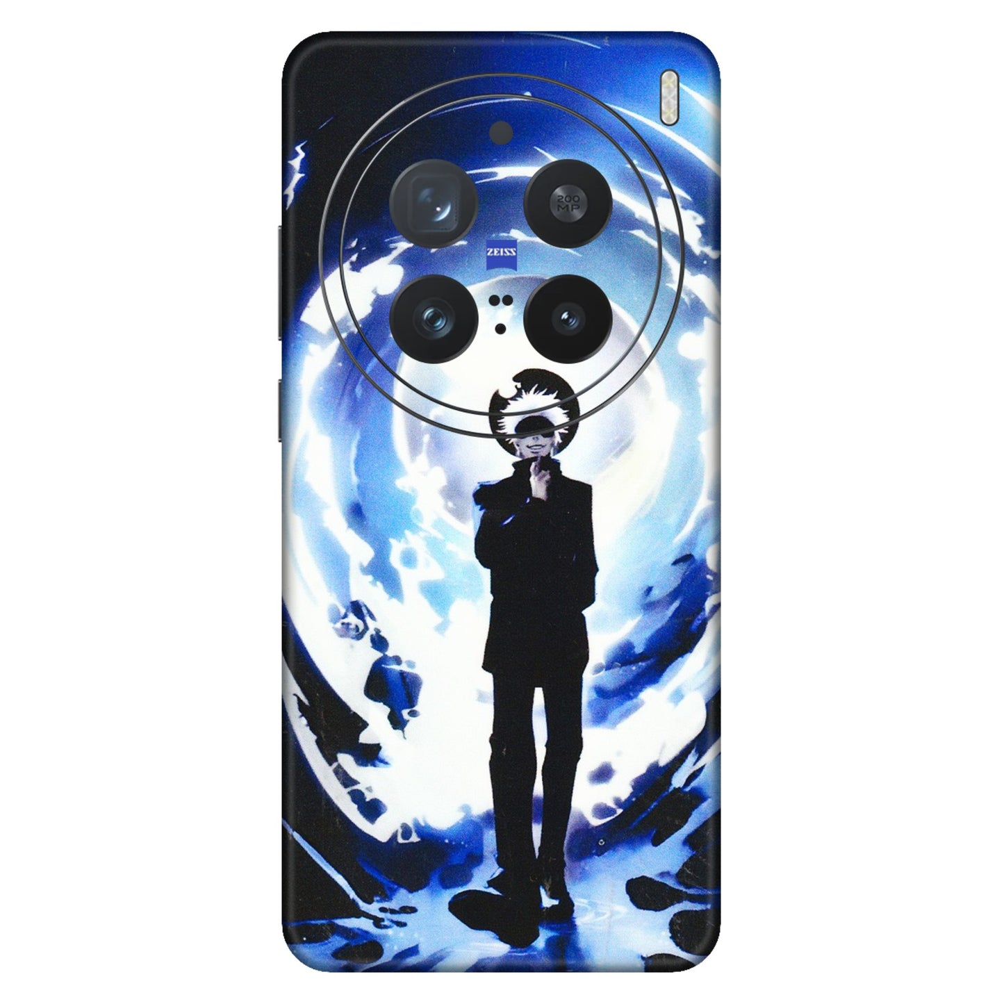VIVO Z/V/X/T/U/S Series Phone Skins (All Models) - Satoru Gojo Dark Blue - 3D Embossed Finish (L-235) Vivo X200 Pro (5G)