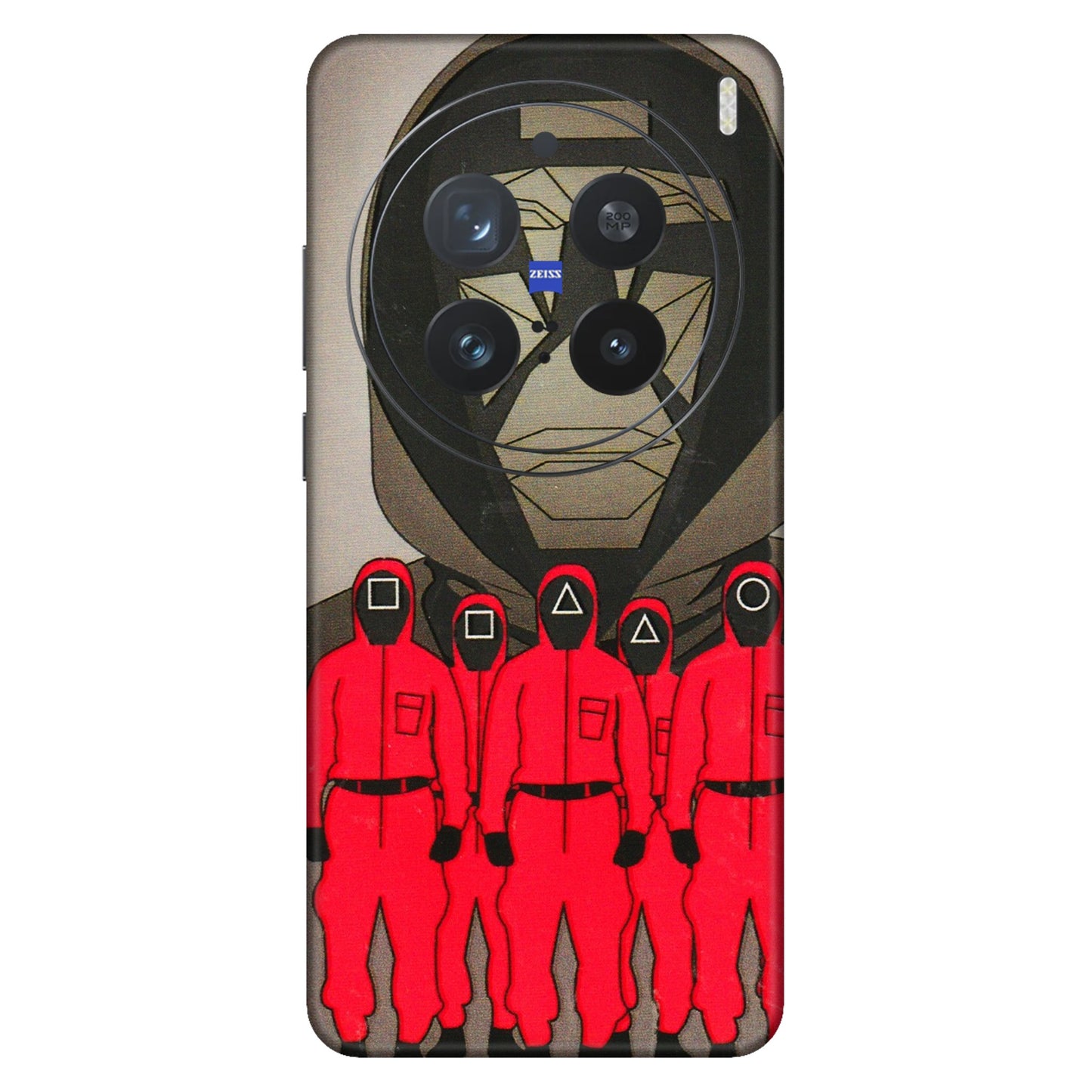 VIVO Z/V/X/T/U/S Series Phone Skins (All Models) - Squid Game Hero - 3D Embossed Finish (L-245) Vivo X200 Pro (5G)