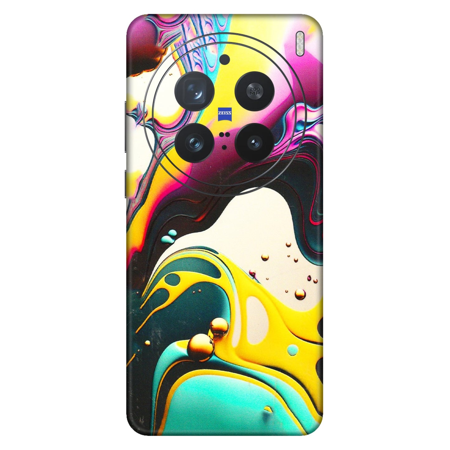 VIVO Z/V/X/T/U/S Series Phone Skins (All Models) - Multicolor Abstract pattern - 3D Embossed Finish (L-254) Vivo X200 Pro (5G)