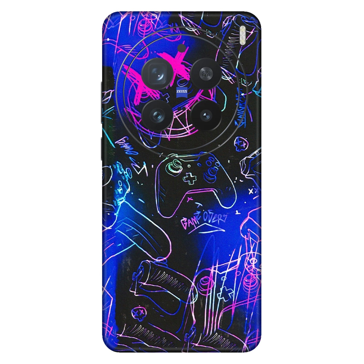 VIVO Z/V/X/T/U/S Series Phone Skins (All Models) - Gamers Paradise - 3D Embossed Finish (L-258) Vivo X200 Pro (5G)