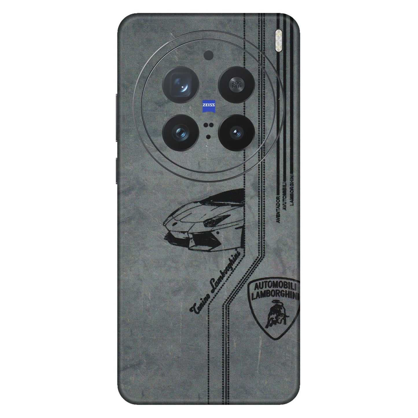 VIVO Z/V/X/T/U/S Series Phone Skins (All Models) - New Lamborgini Aventador - 3D Embossed Finish (L-321) Vivo X200 Pro (5G)