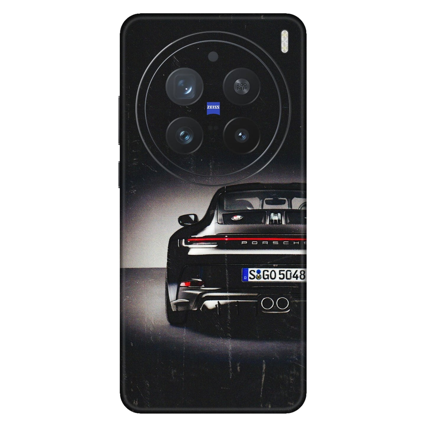 VIVO Z/V/X/T/U/S Series Phone Skins (All Models) - New Black Porsche GT3 - 3D Embossed Finish (L-327) Vivo X200 Pro (5G)