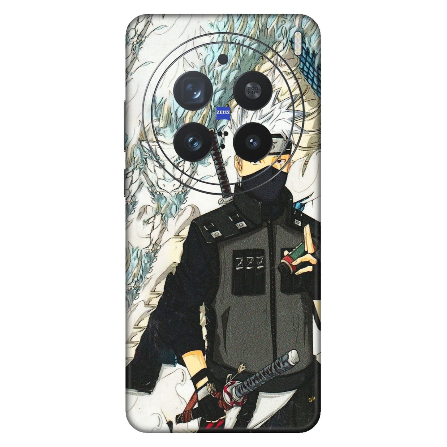 VIVO Z/V/X/T/U/S Series Phone Skins (All Models) - Kakashi Hatake Naruto Anime - 3D Embossed Finish (L-46) Vivo X200 Pro (5G)
