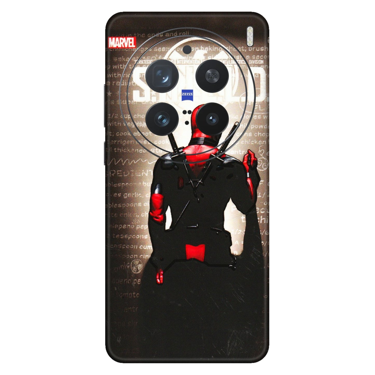 VIVO Z/V/X/T/U/S Series Phone Skins (All Models) - Deadpool - 3D Embossed Finish (L-56) Vivo X200 Pro (5G)