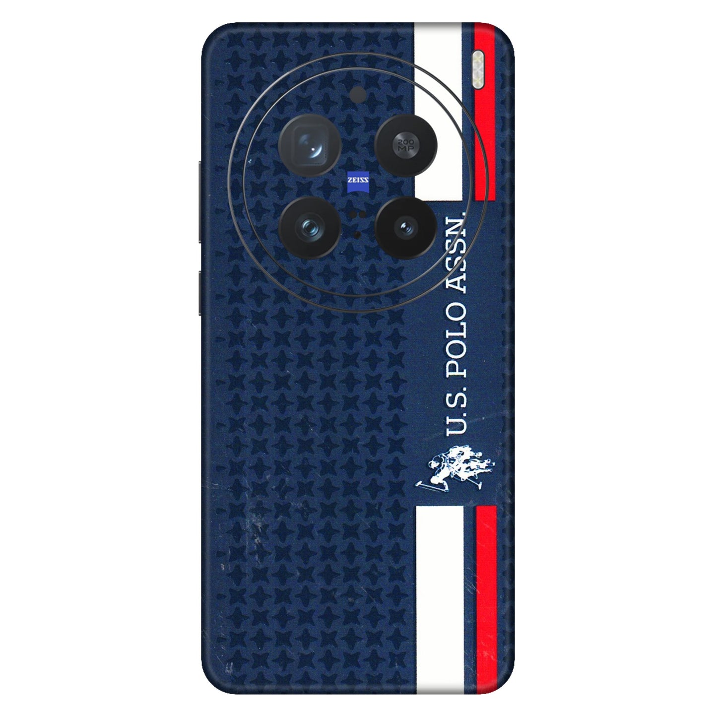 VIVO Z/V/X/T/U/S Series Phone Skins (All Models) - US POLO Designer Brand - 3D Embossed Finish (L-65) Vivo X200 Pro (5G)