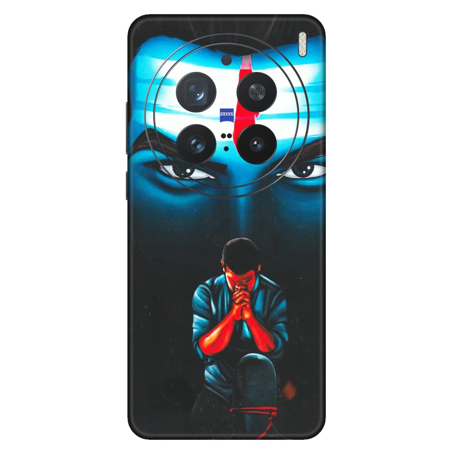 VIVO Z/V/X/T/U/S Series Phone Skins (All Models) - Mahakal Bhakt - Matte Finish (M-112) Vivo X200 Pro (5G)