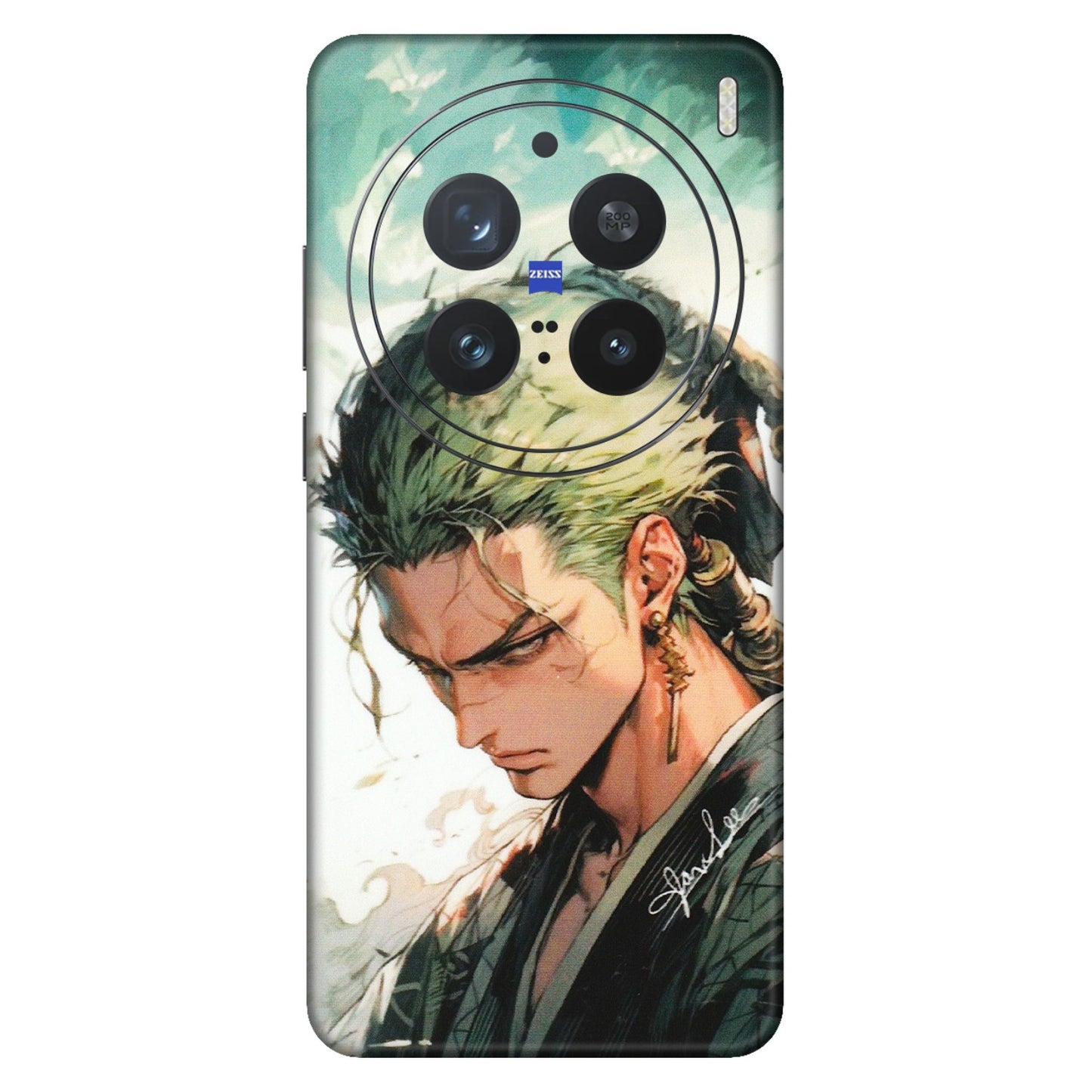 VIVO Z/V/X/T/U/S Series Phone Skins (All Models) - New Roronoa Zoro One Picece Anime - Matte Finish (M-140) Vivo X200 Pro (5G)