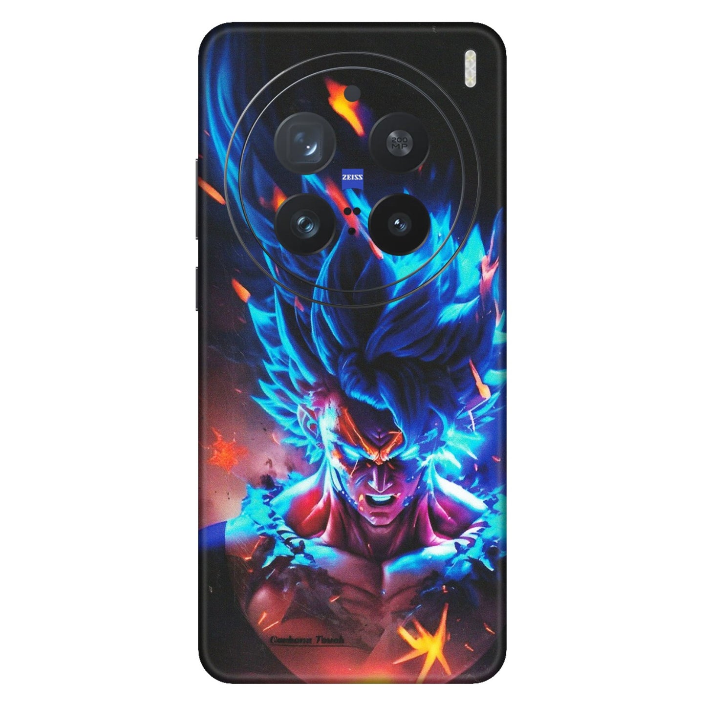 VIVO Z/V/X/T/U/S Series Phone Skins (All Models) - Angry Goku Dragon Ball Anime - Matte Finish (M-150) Vivo X200 Pro (5G)
