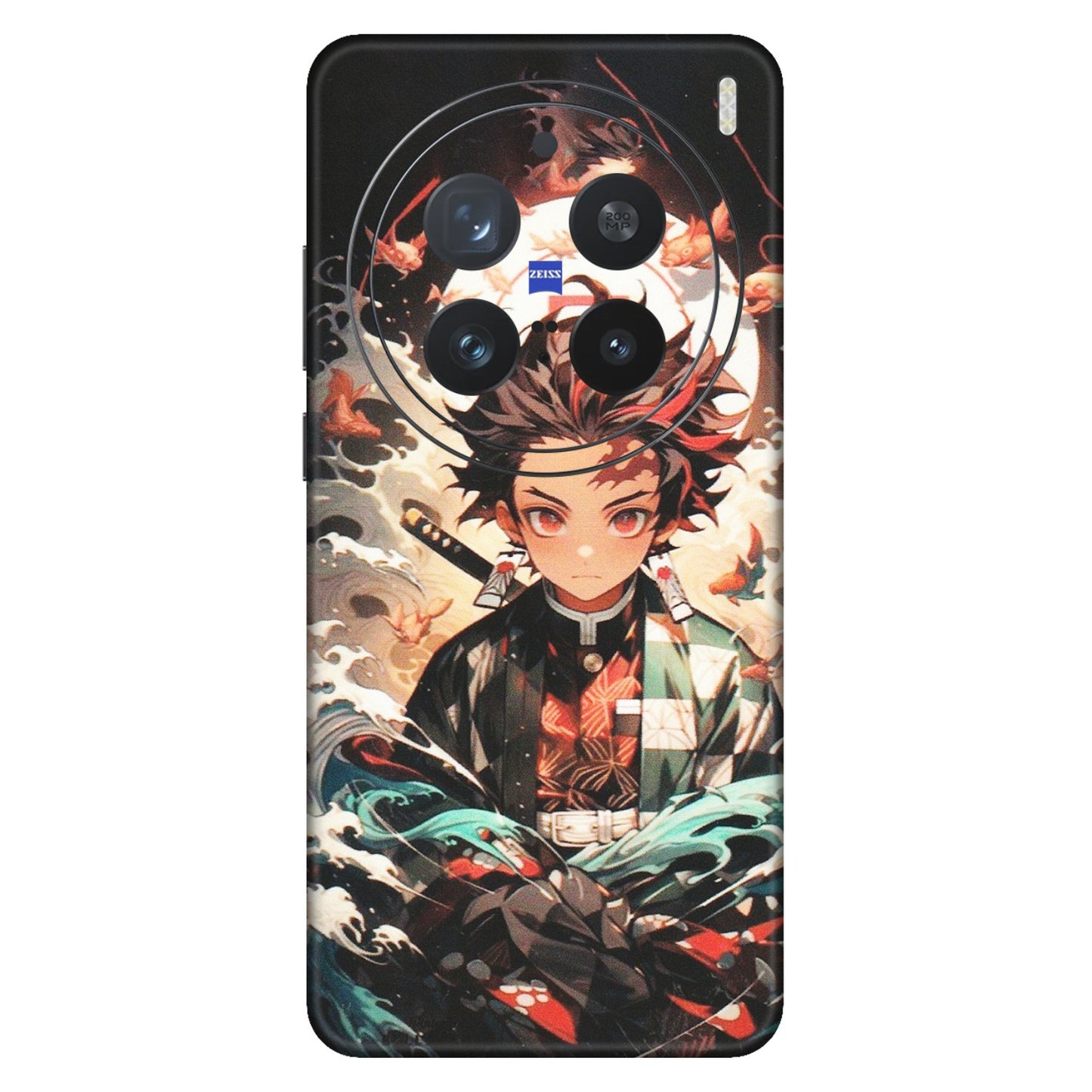 VIVO Z/V/X/T/U/S Series Phone Skins (All Models) - Tanjiro Demon Slayer Anime - Matte Finish (M-158) Vivo X200 Pro (5G)