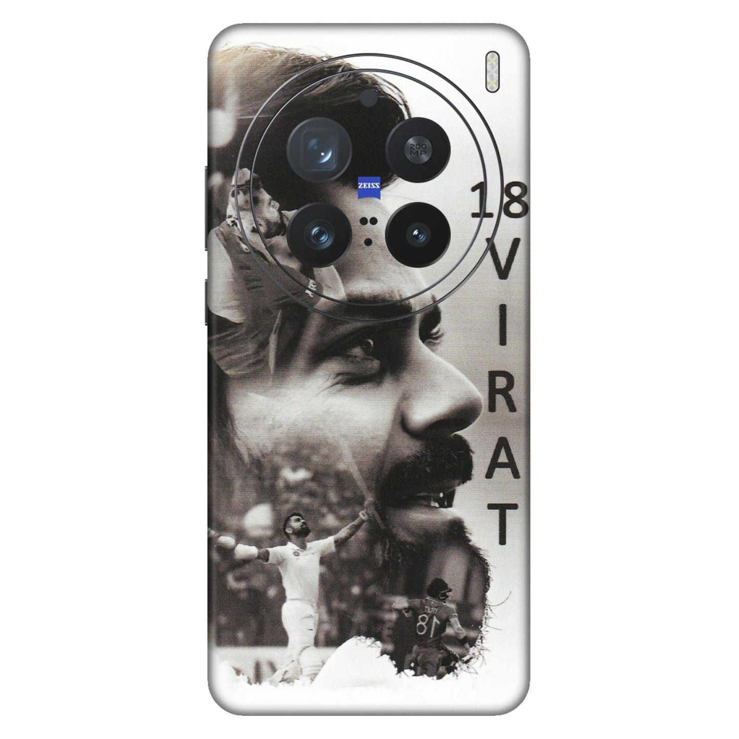 VIVO Z/V/X/T/U/S Series Phone Skins (All Models) - Virat Kohli Cricketer - Matte Finish (M-163) Vivo X200 Pro (5G)