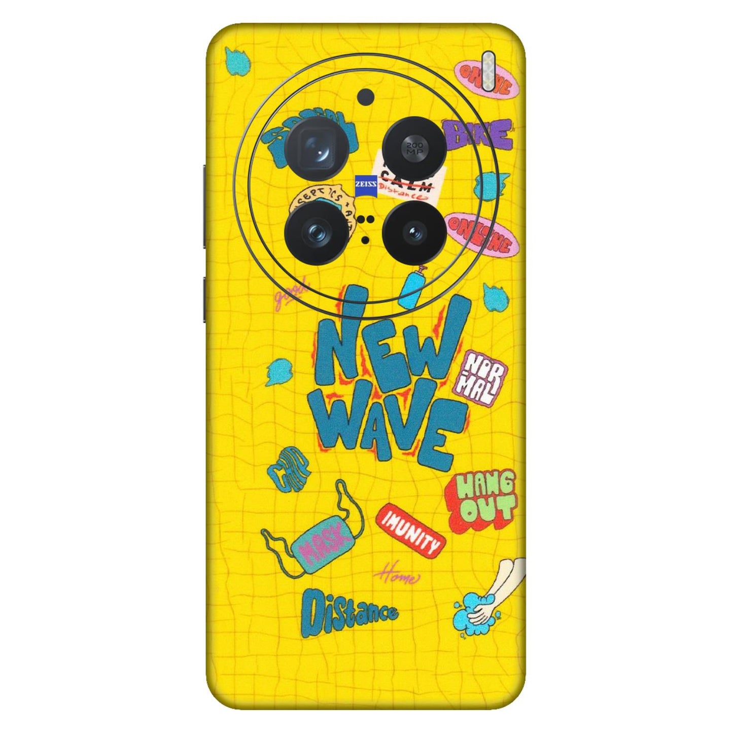 VIVO Z/V/X/T/U/S Series Phone Skins (All Models) - New Wave Life - Matte Finish (M-17) Vivo X200 Pro (5G)