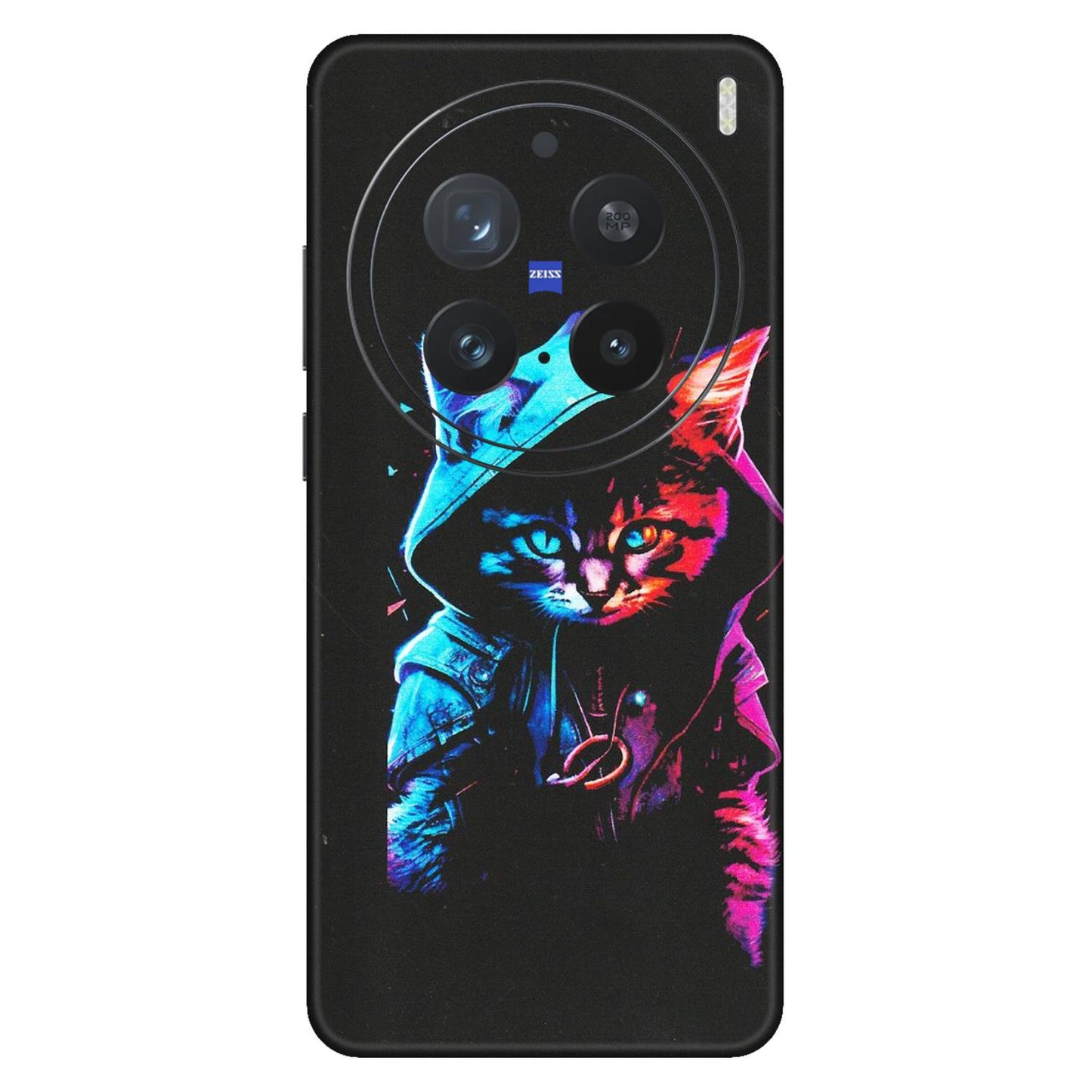 VIVO Z/V/X/T/U/S Series Phone Skins (All Models) - Cyberpunk Cat - Matte Finish (M-45) Vivo X200 Pro (5G)