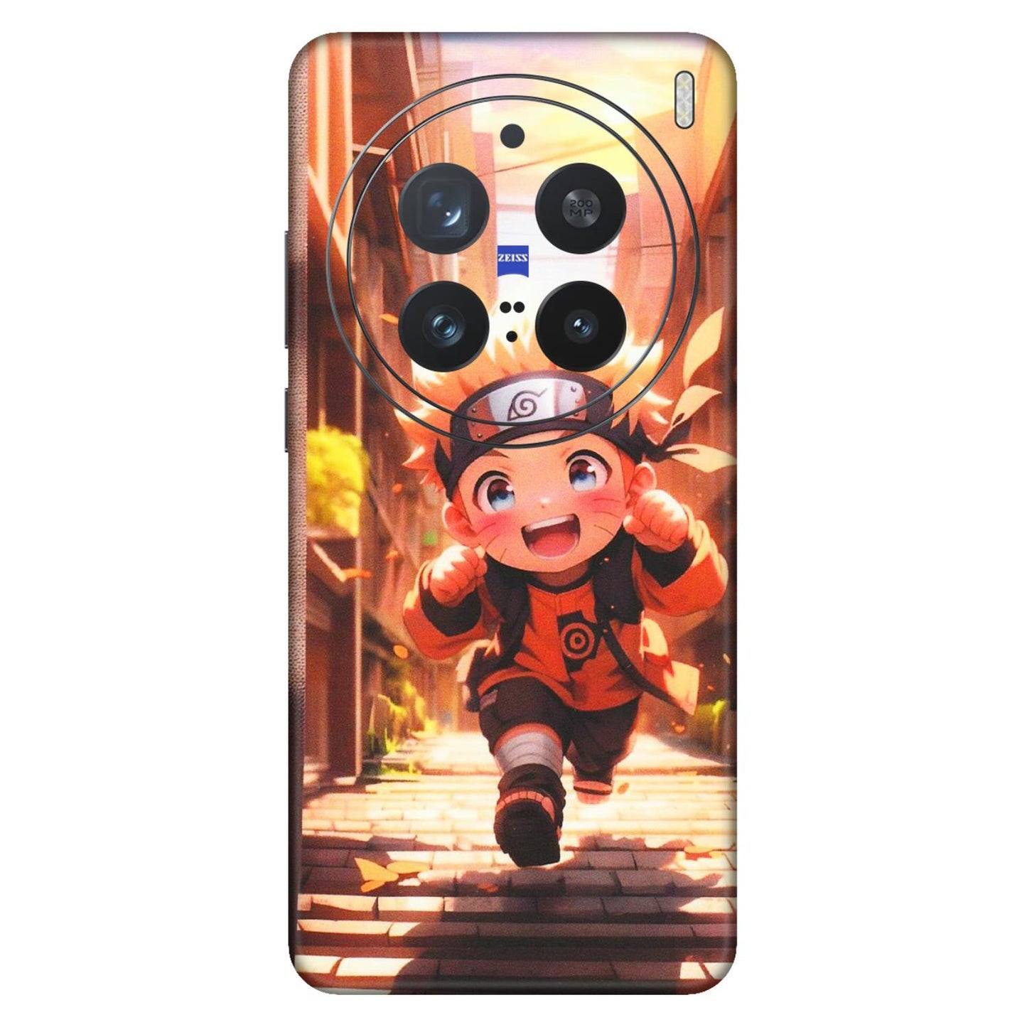 VIVO Z/V/X/T/U/S Series Phone Skins (All Models) - Naruto Cute Toon Running - Matte Finish (M-04) Vivo X200 Pro (5G)