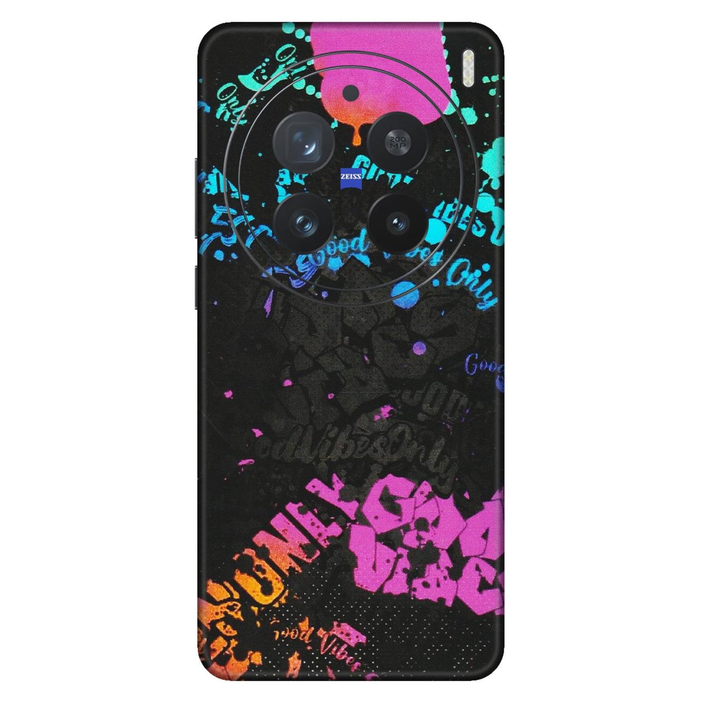 VIVO Z/V/X/T/U/S Series Phone Skins (All Models) - Majestic Black Vibes - Matte Finish (M-62) Vivo X200 Pro (5G)