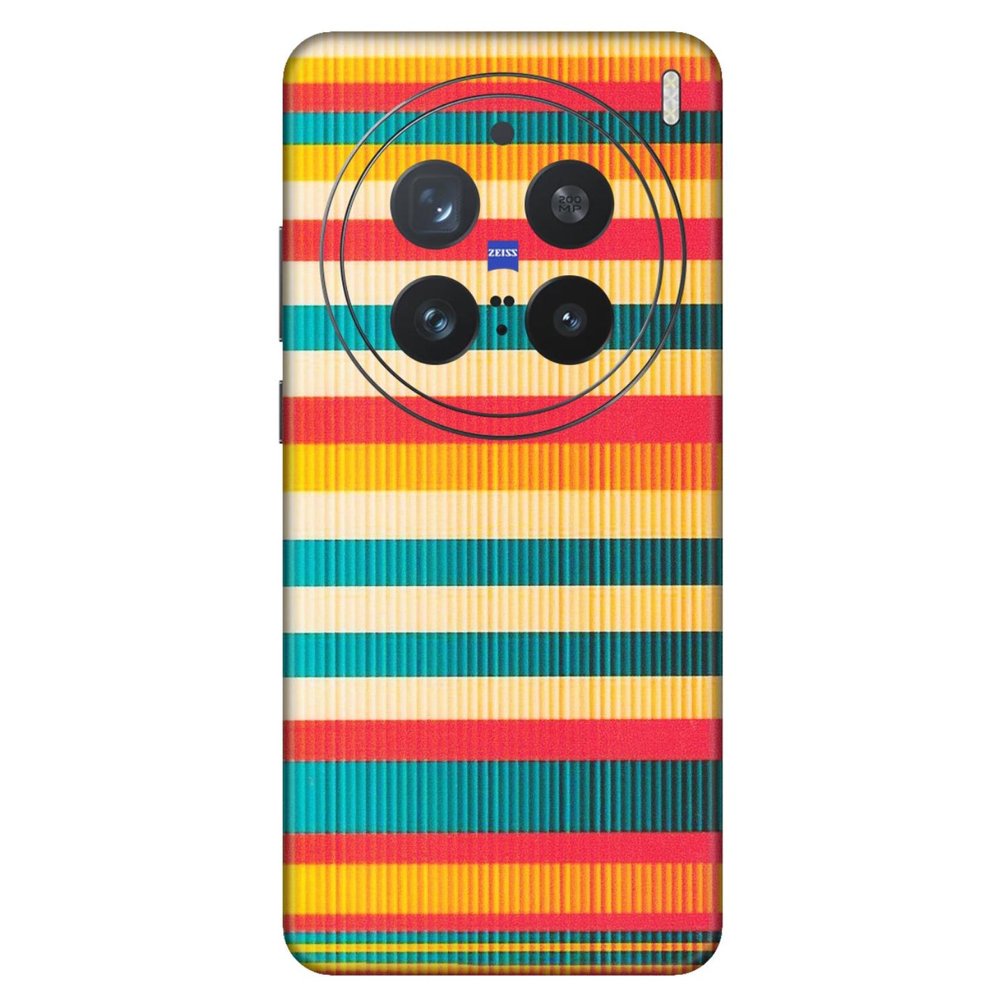 VIVO Z/V/X/T/U/S Series Phone Skins (All Models) - Colourful Stripes Soothing Effect - Matte Finish (M-86) Vivo X200 Pro (5G)