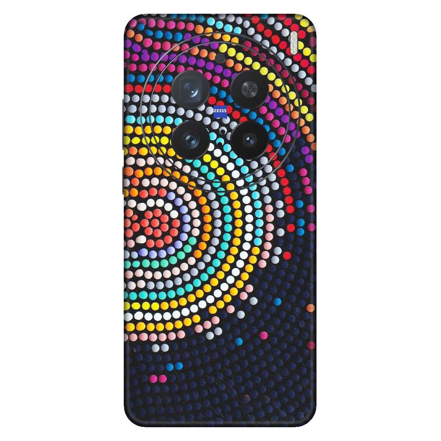 VIVO Z/V/X/T/U/S Series Phone Skins (All Models) - Rainbow Dot Mandala - Matte Finish (M-97) Vivo X200 Pro (5G)