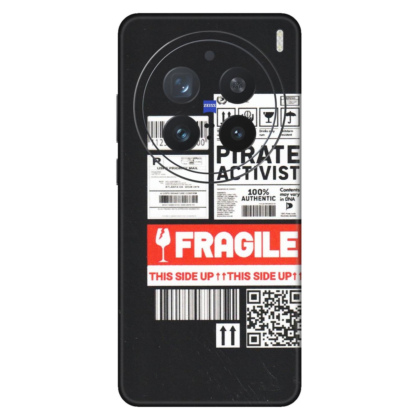 VIVO Z/V/X/T/U/S Series Phone Skins (All Models) - Handle With Care - Matte Finish (M-99) Vivo X200 Pro (5G)