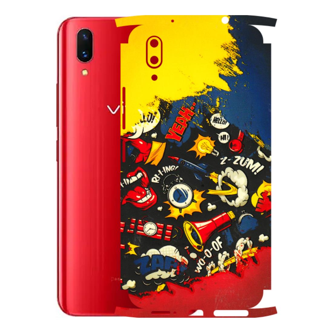 VIVO Z/V/X/T/U/S Series Phone Skins (All Models) - Pacific Doodle Art - 3D Embossed Finish (L-120) Vivo X21