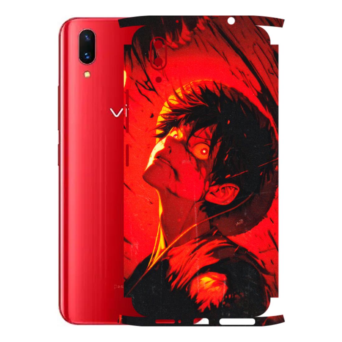 VIVO Z/V/X/T/U/S Series Phone Skins (All Models) - D.Luffy Power Up One Piece Anime - 3D Embossed Finish (L-326) Vivo X21